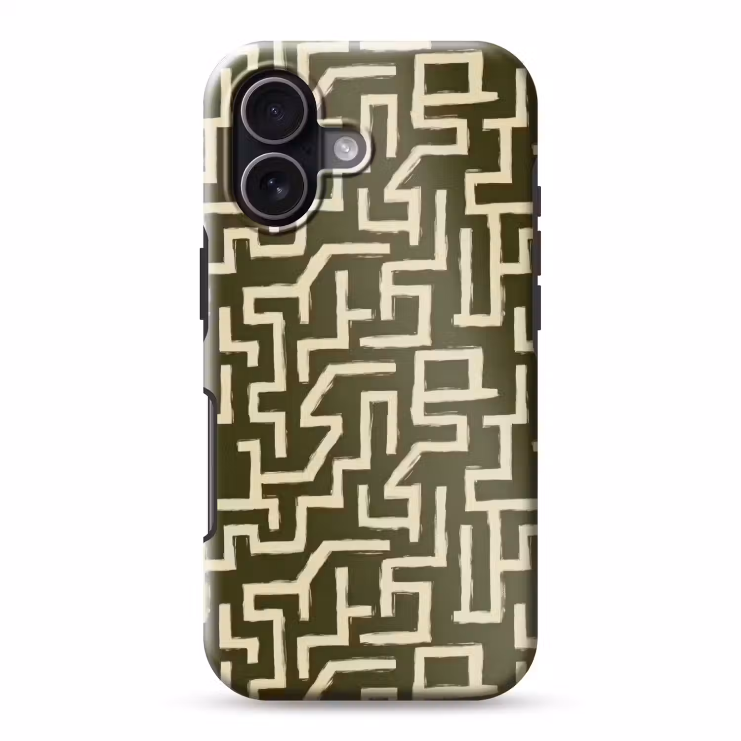Abstract - Lijnen - Groen Toughcase MagSafe Apple iPhone 17 klein 1017 -3d