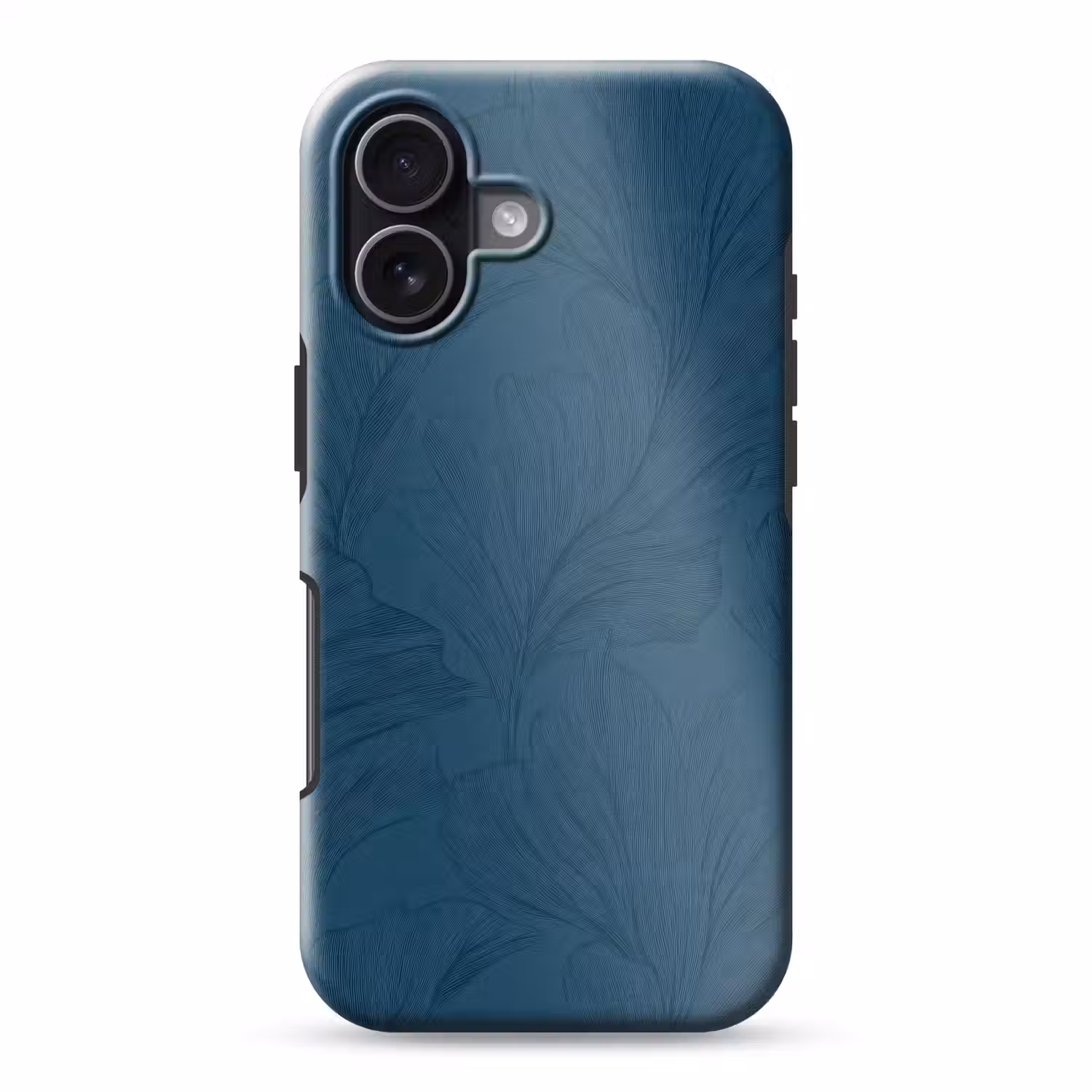 Abstract - Patroon - Donkerblauw - Elegant Toughcase MagSafe Apple iPhone 17 klein 1017 -3d