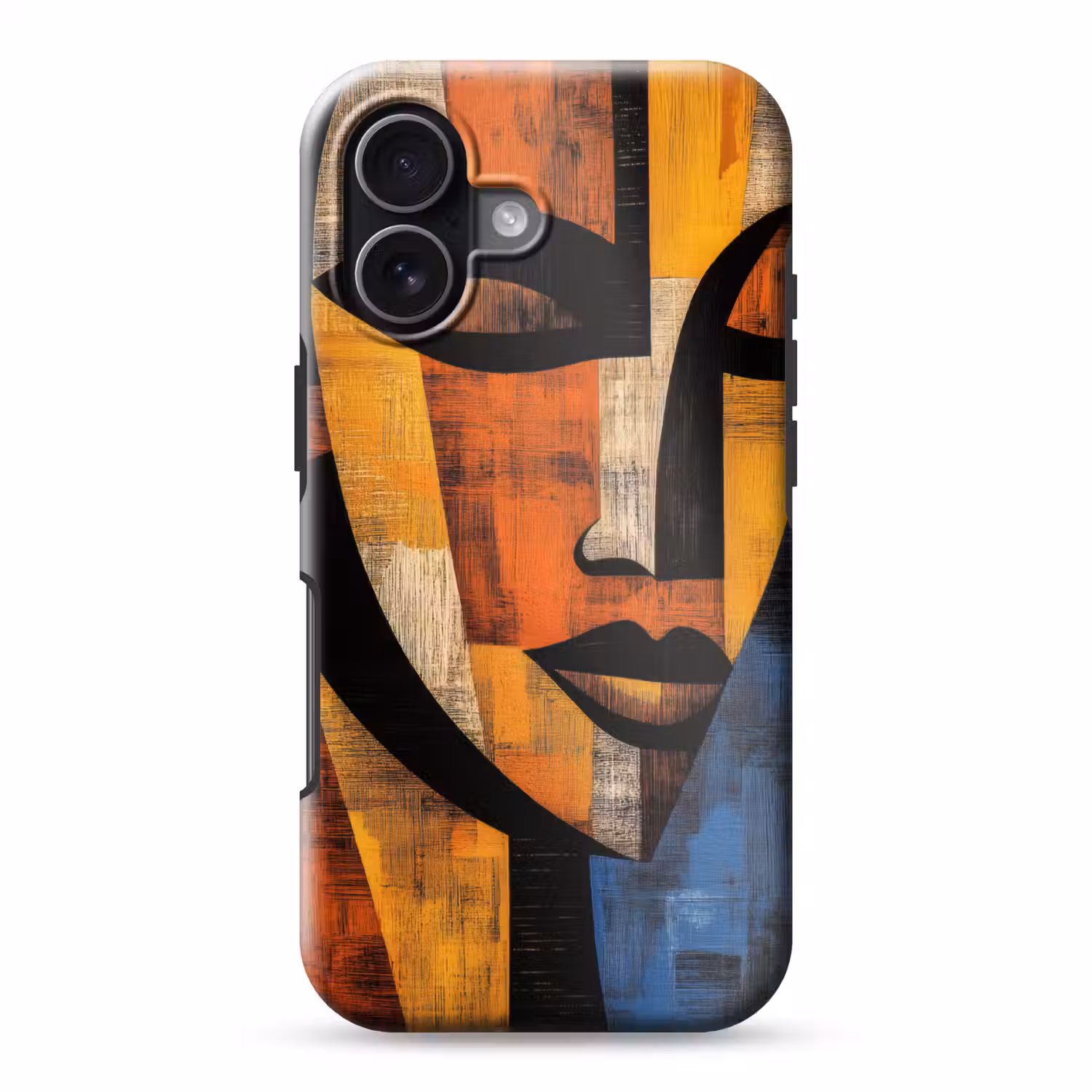 Abstract - Portret - Kleurvakken Toughcase MagSafe Apple iPhone 17 klein -3d