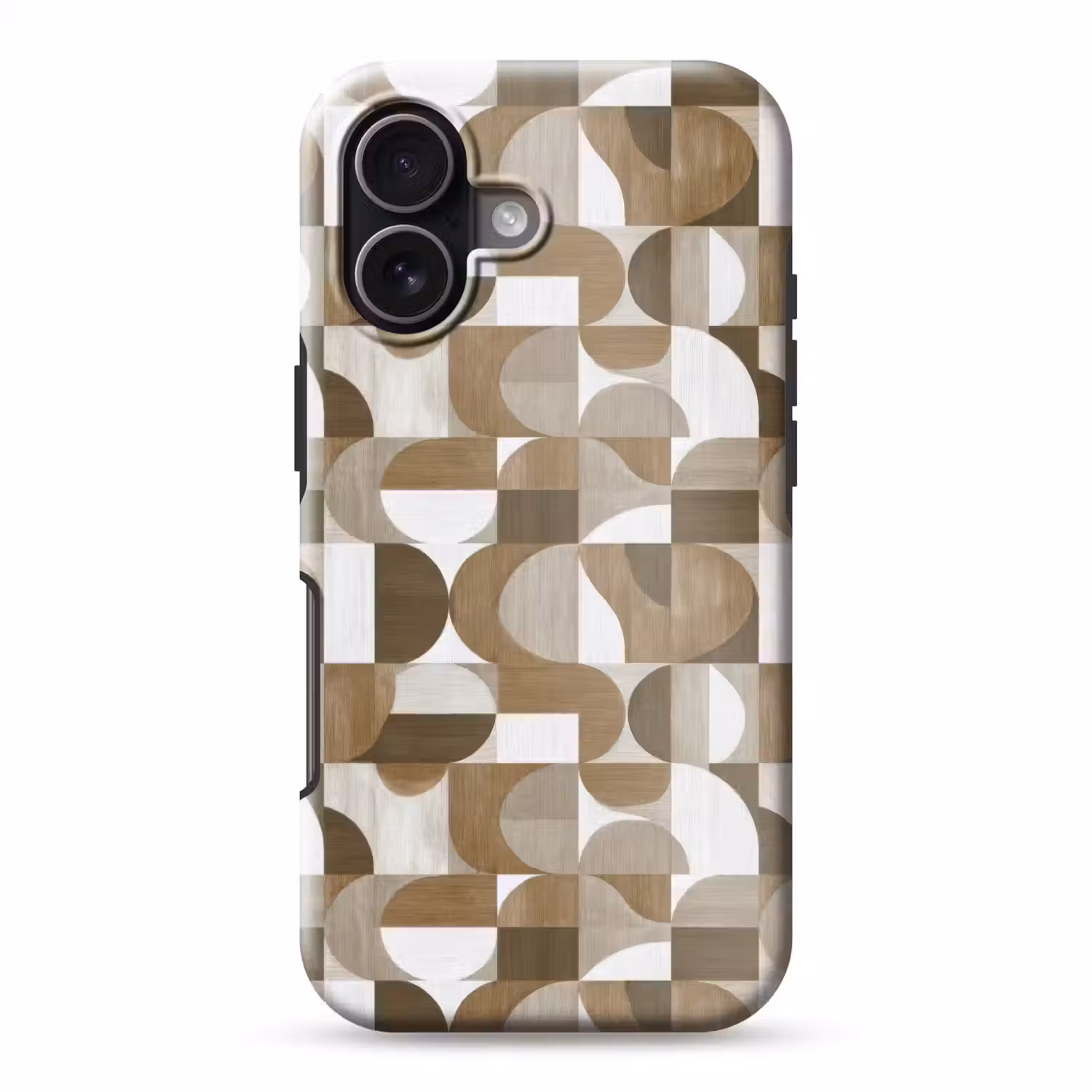 Abstract - Retro - Bruin Toughcase MagSafe Apple iPhone 17 klein 1017 -3d