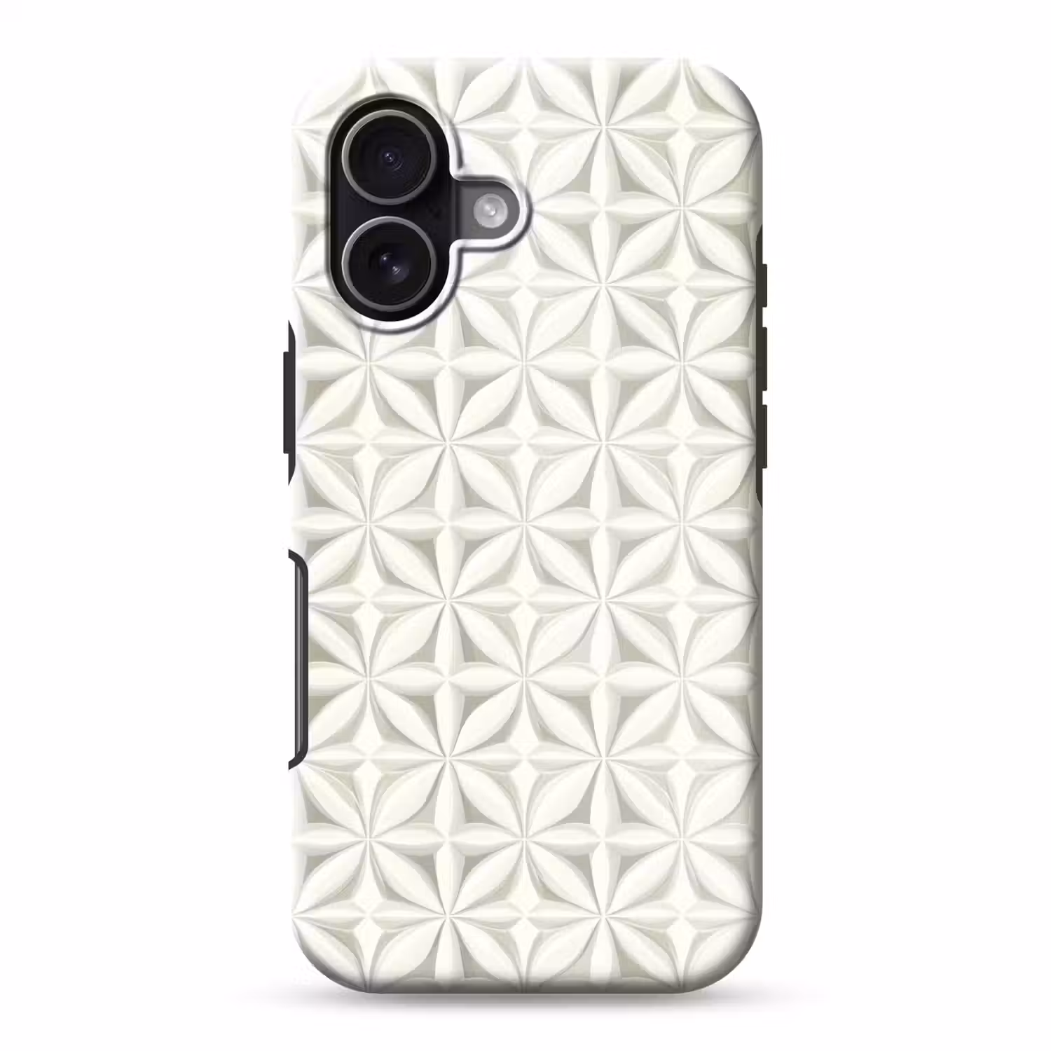 Abstract - Structuur - Grijs - Wit Toughcase MagSafe Apple iPhone 17 klein 1017 -3d