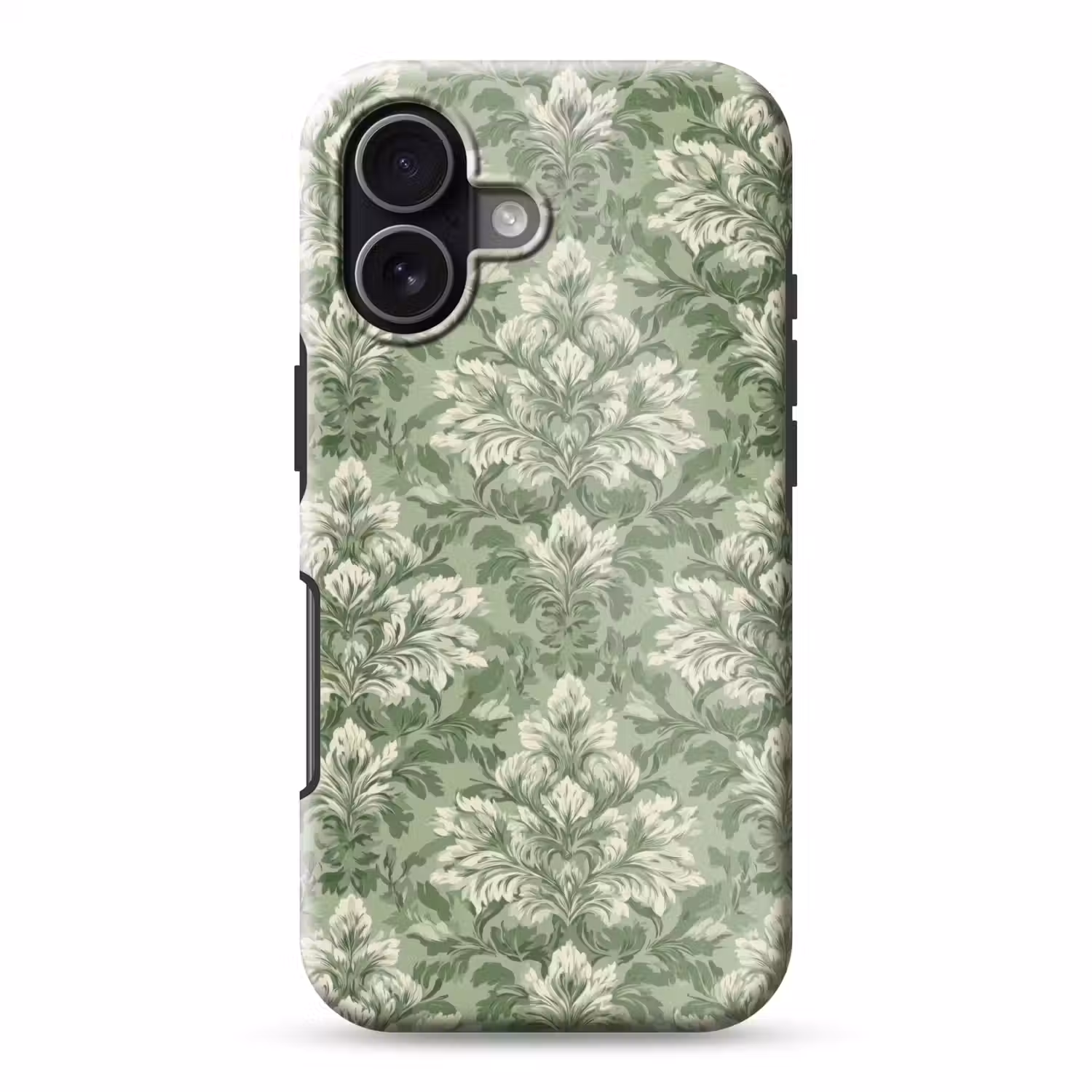 Sierlijk - Lichtgroen - Planten - Patroon - Getailleerd Toughcase MagSafe Apple iPhone 17 klein 1017 -3d