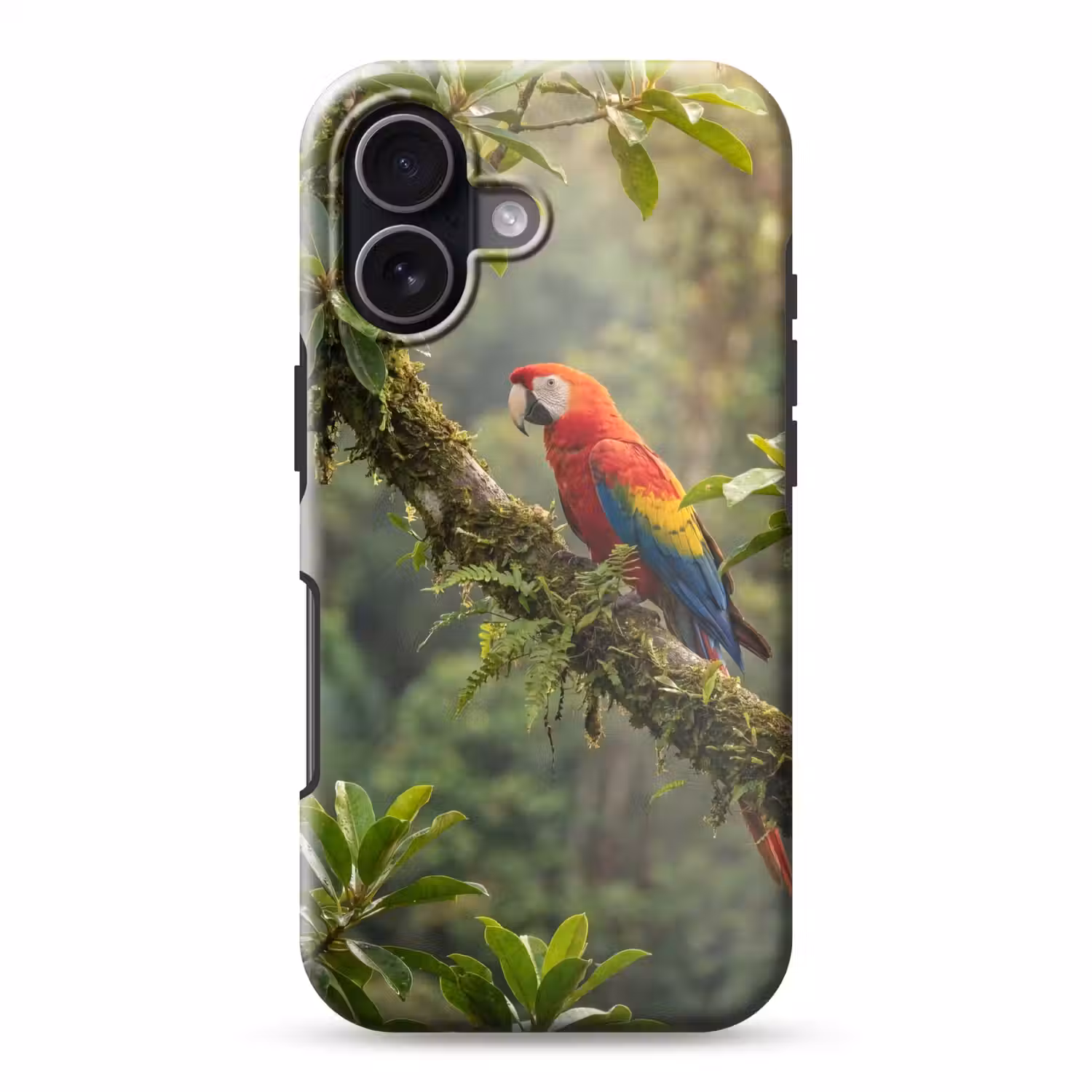 Ara - Jungle - Rood Toughcase MagSafe Apple iPhone 17 klein -3d