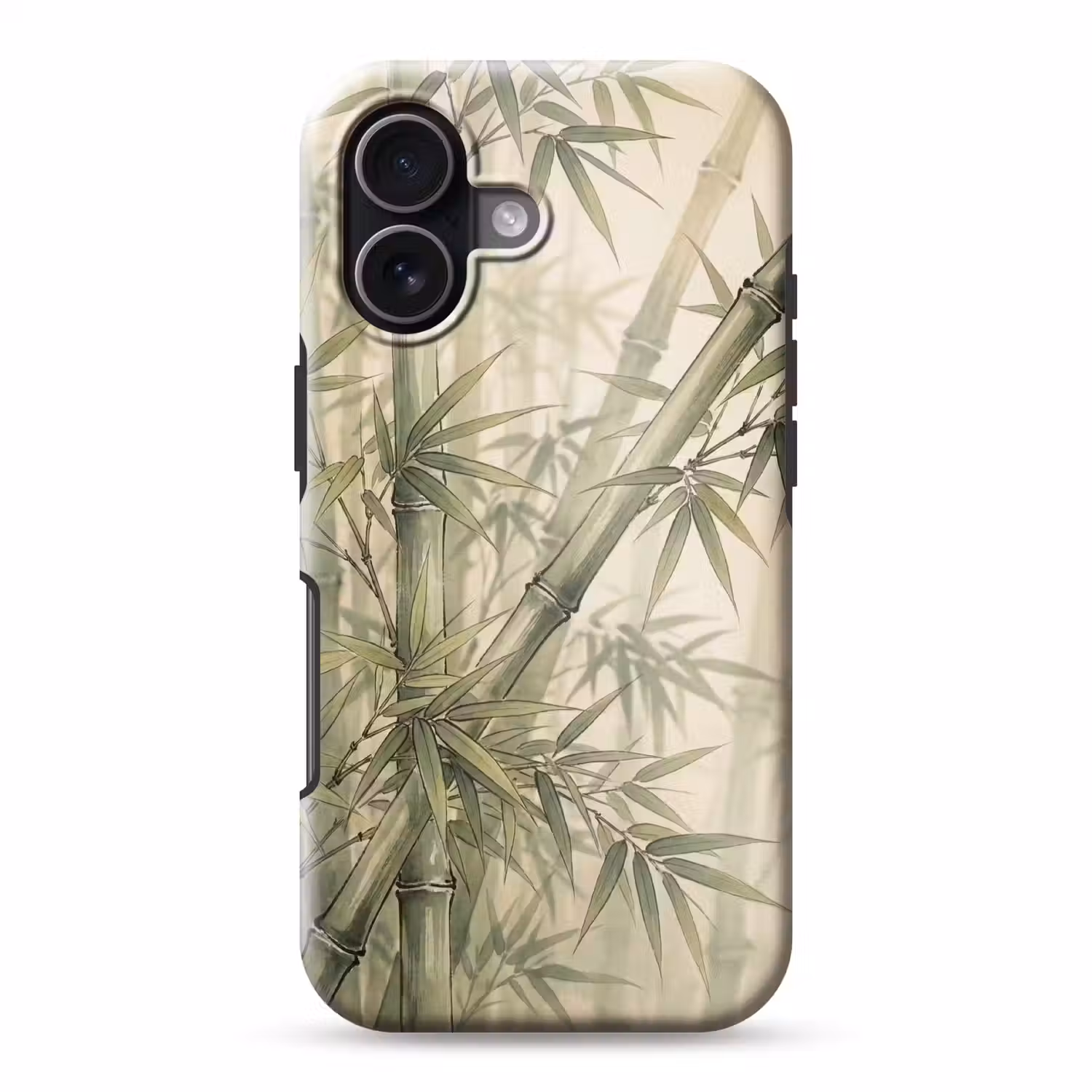 Bamboe - Bladeren - Aziatisch - Groen - Natuur Toughcase MagSafe Apple iPhone 17 klein -3d