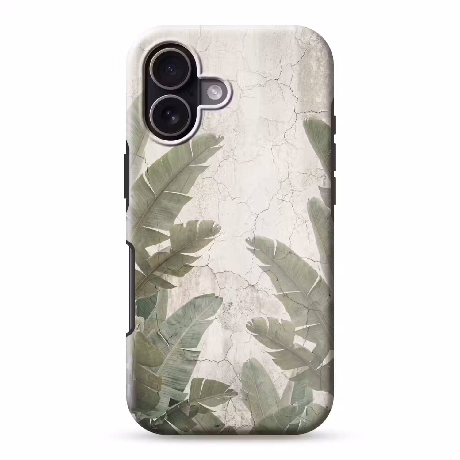 Bananenbladeren - Beton - Groen Toughcase MagSafe Apple iPhone 17 klein -3d