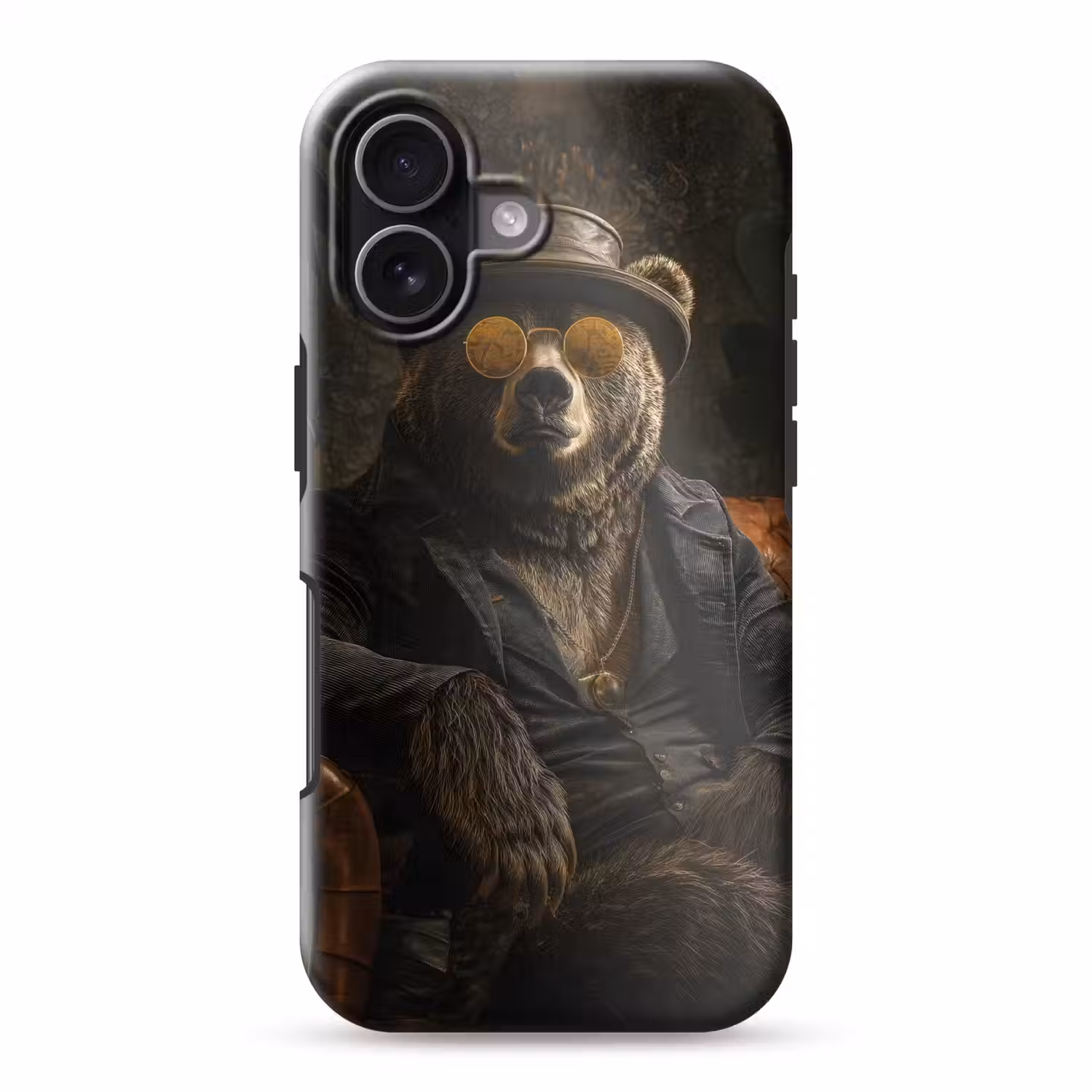 Beer - Bruin - Pak - Hoed Toughcase MagSafe Apple iPhone 17 klein -3d