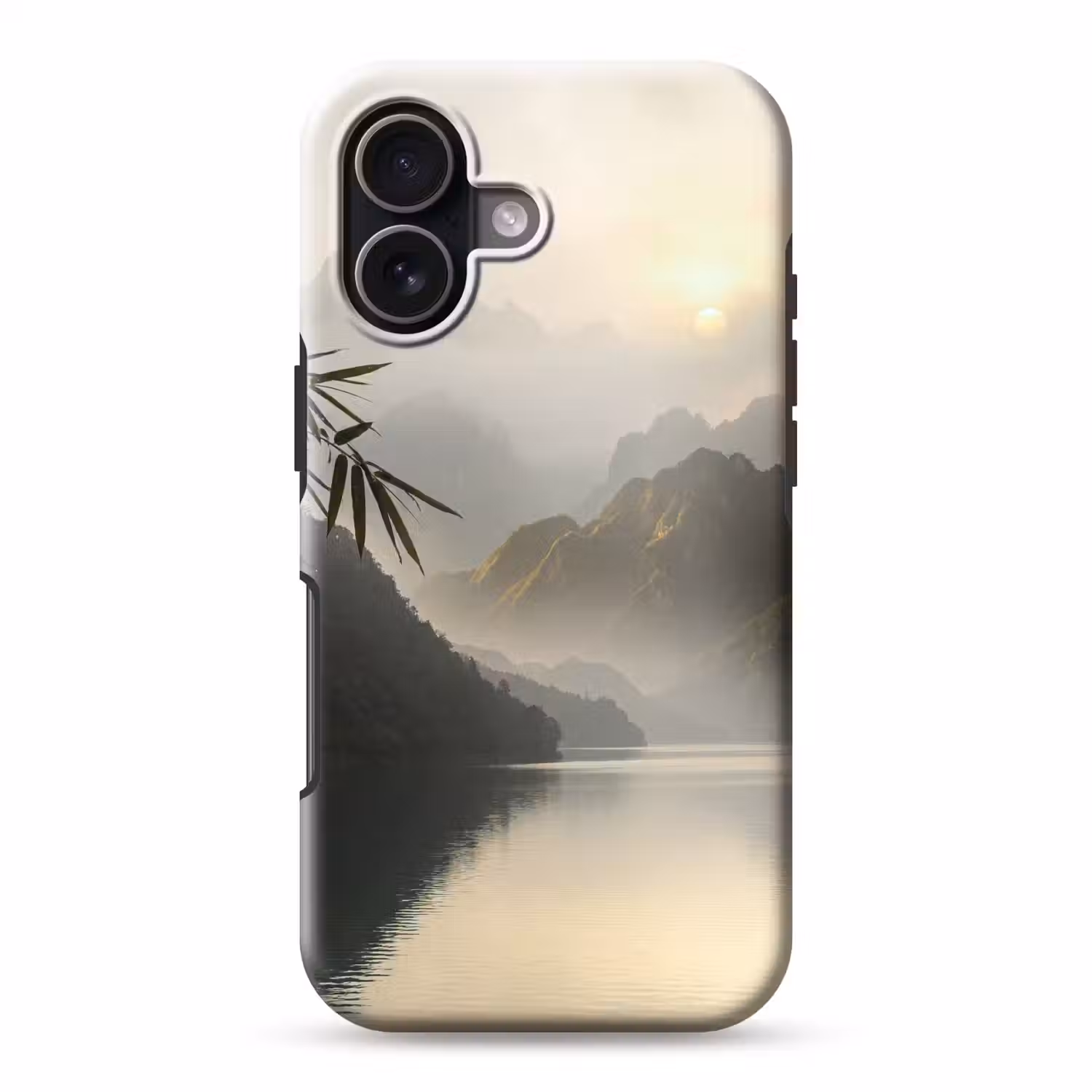 Bergen - Water - Mist - Natuur - Landschap Toughcase MagSafe Apple iPhone 17 klein -3d
