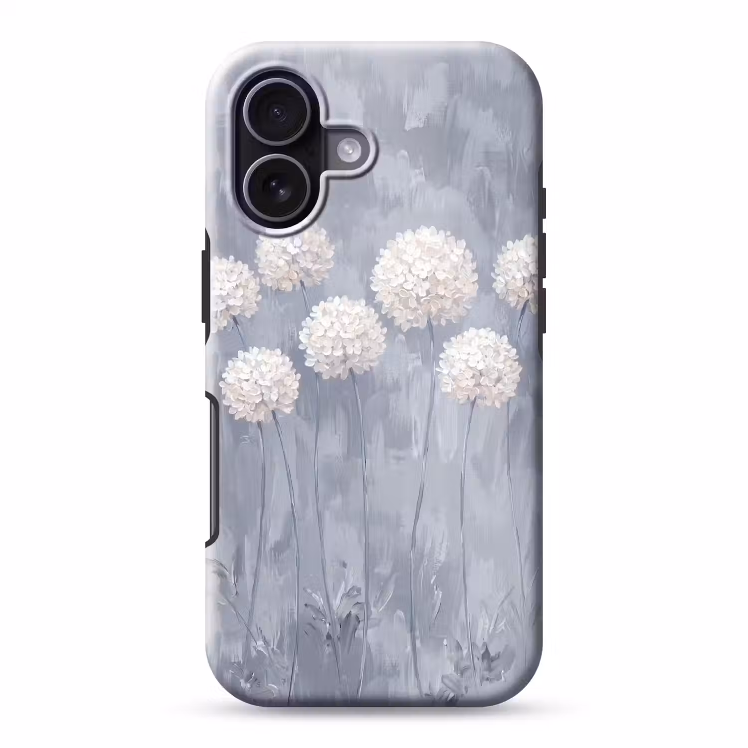 Bloemen - Illustratie - Blauw Toughcase MagSafe Apple iPhone 17 klein -3d