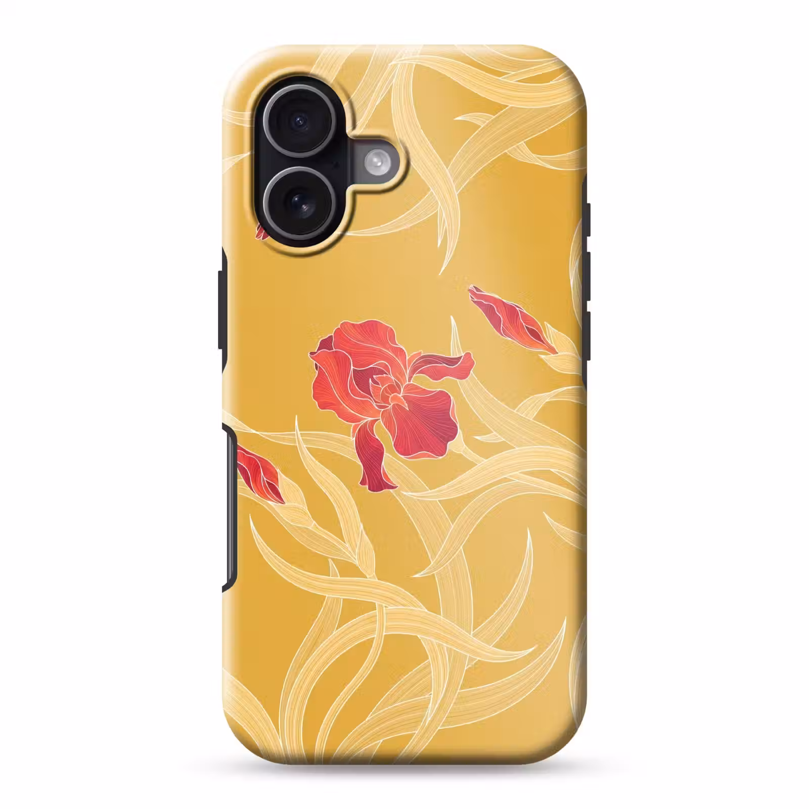 Handyhülle Toughcase - Blumen – Illustration – Rot - Bloemen - Illustratie - Rood Toughcase MagSafe Apple iPhone 17 klein