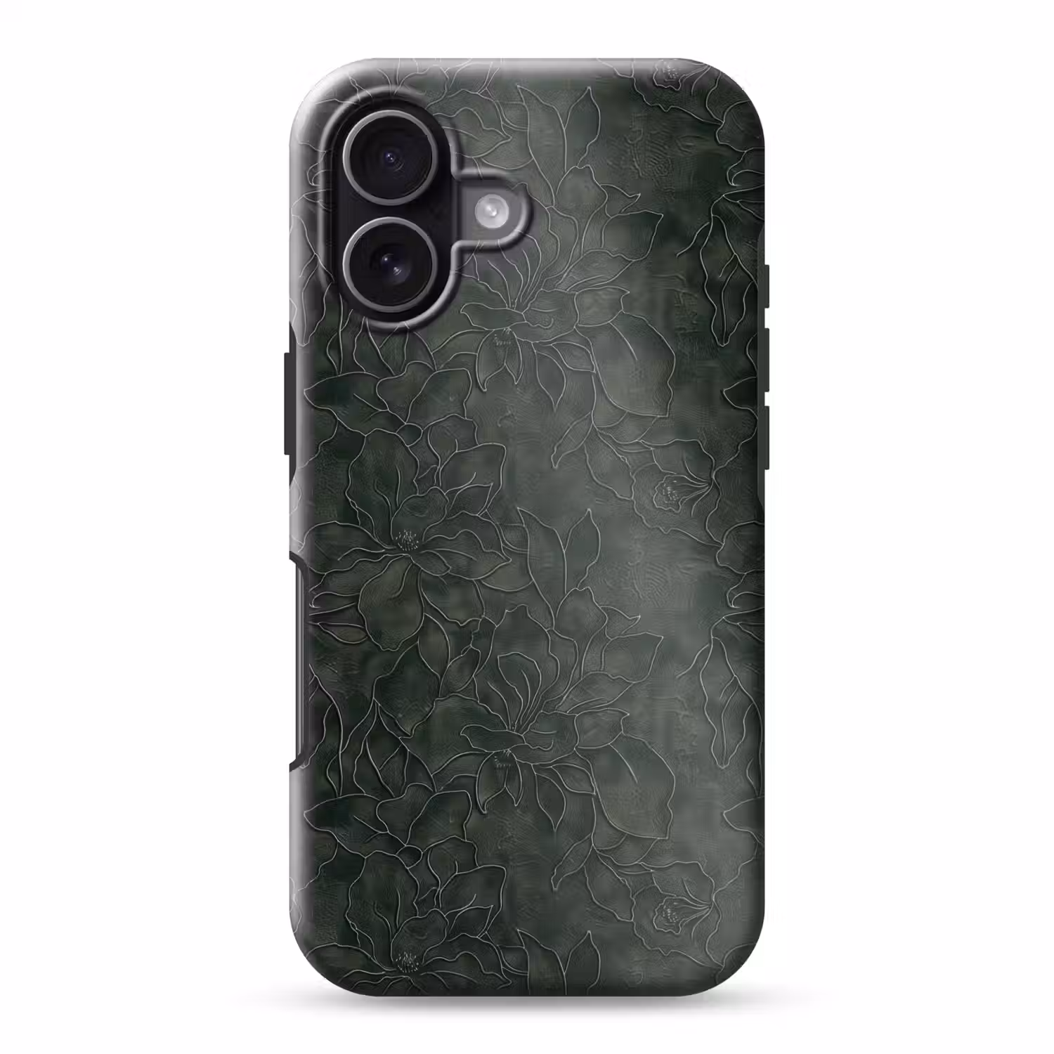 Bloemen - Lijnen - Groen Toughcase MagSafe Apple iPhone 17 klein 1017 -3d