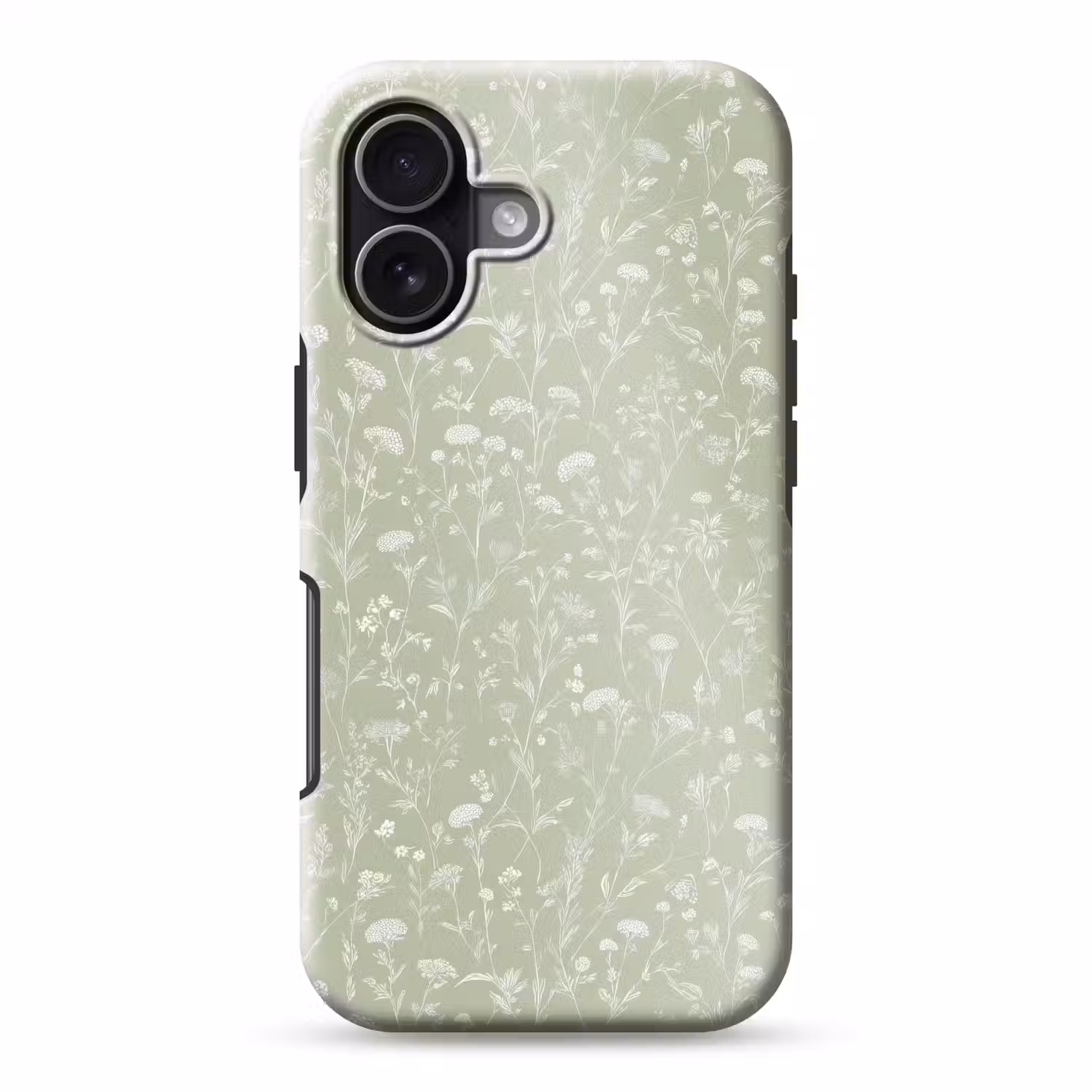 Bloemen - Patroon - Groen Toughcase MagSafe Apple iPhone 17 klein 1017 -3d