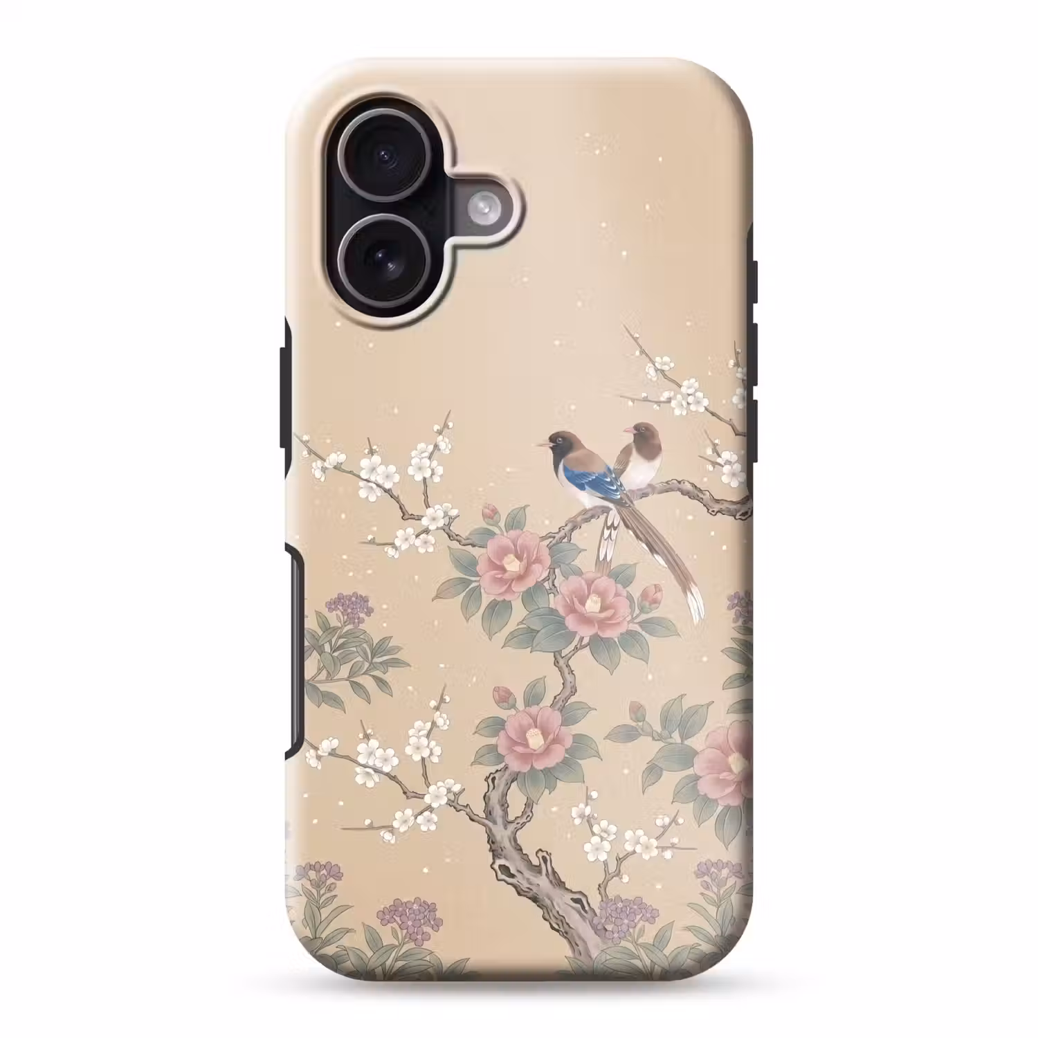 Bloemen - Vogels - Bloemen Toughcase MagSafe Apple iPhone 17 klein -3d