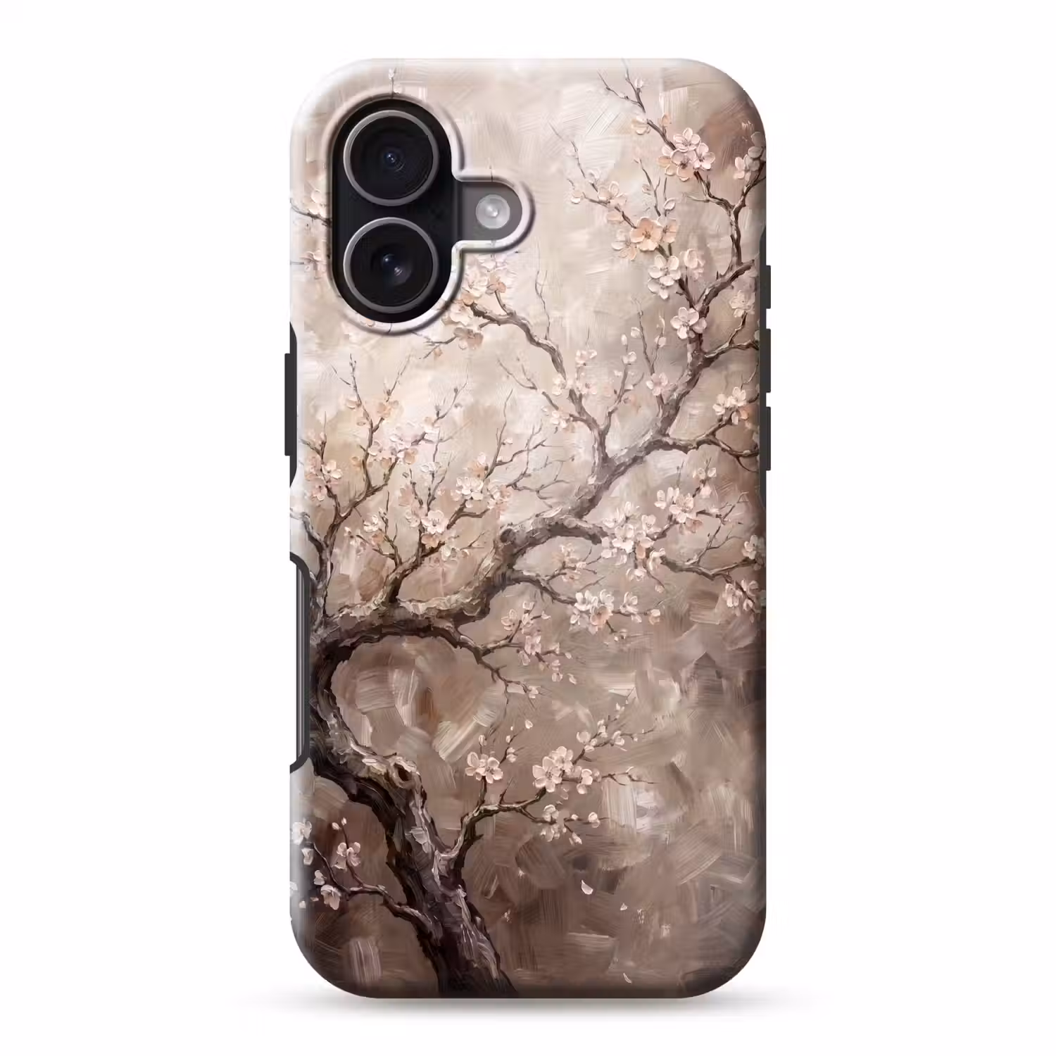 Bloesem - Takken - Schilderij - Beige - Serene Toughcase MagSafe Apple iPhone 17 klein -3d