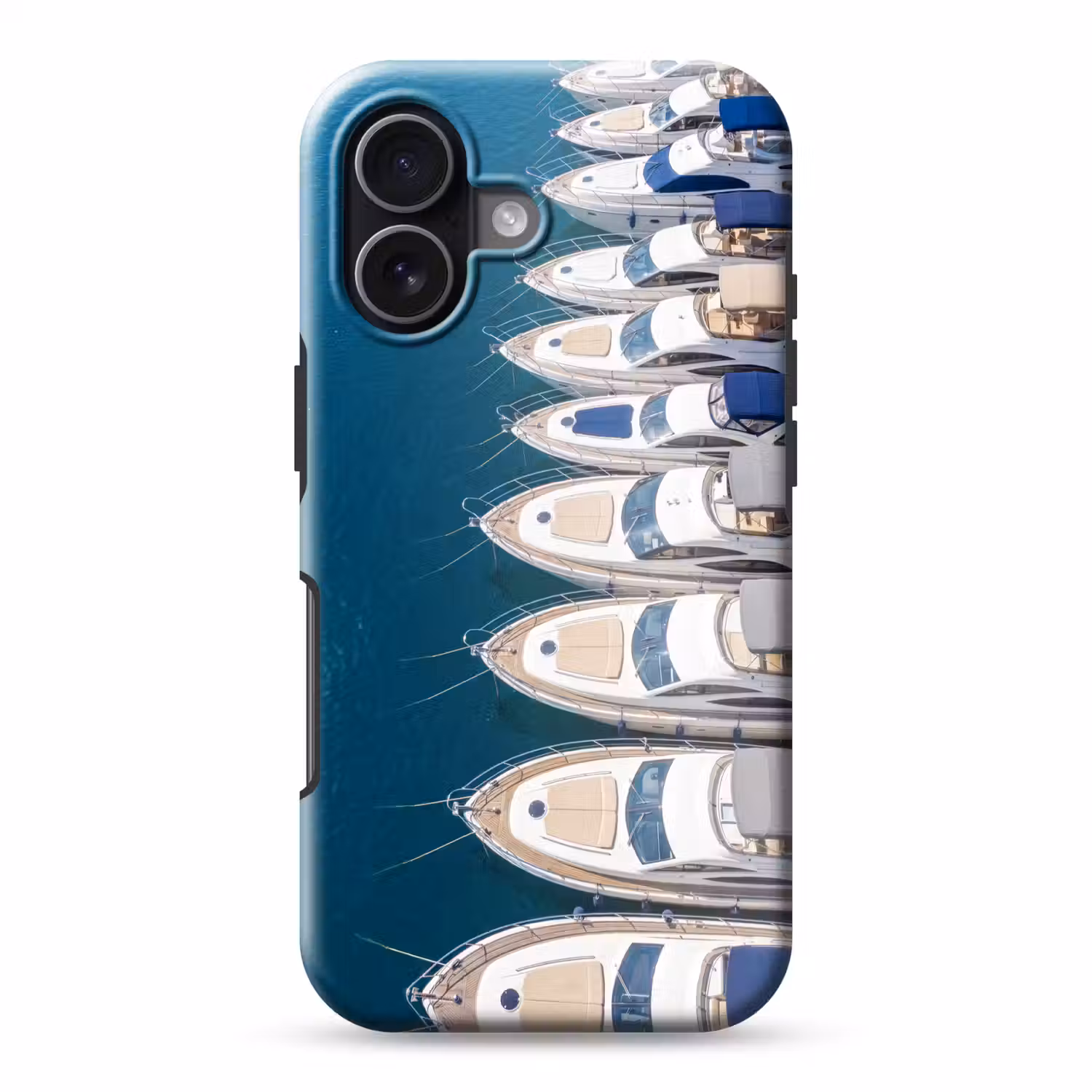 Boot - Jachthaven - Water - Zomer - Blauw Toughcase MagSafe Apple iPhone 17 klein -3d
