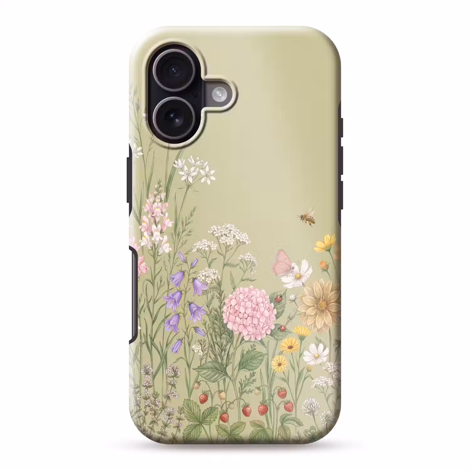 Botanisch - Bloemen - Kleurrijk Toughcase MagSafe Apple iPhone 17 klein -3d