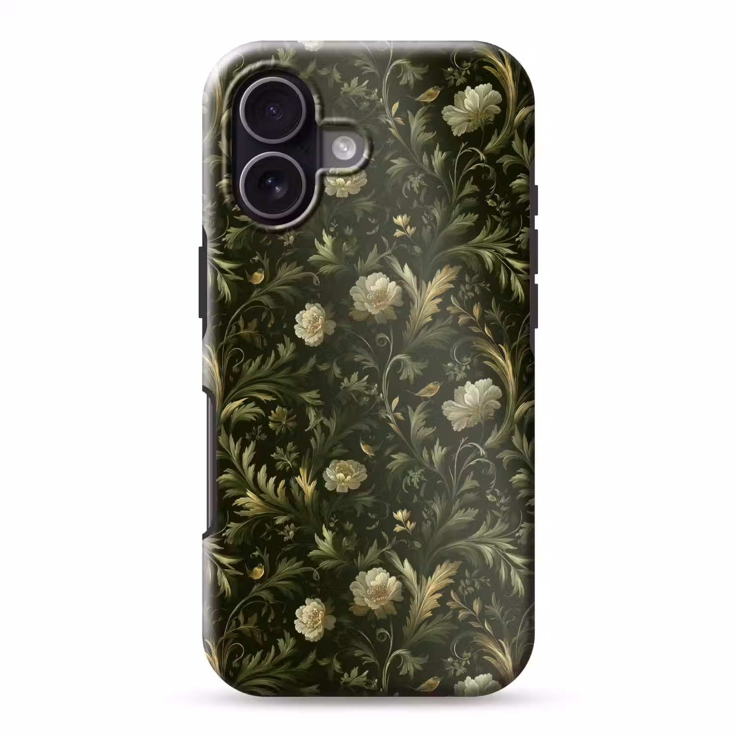 Botanisch - Naadloos - Bloemen Toughcase MagSafe Apple iPhone 17 klein 1017 -3d