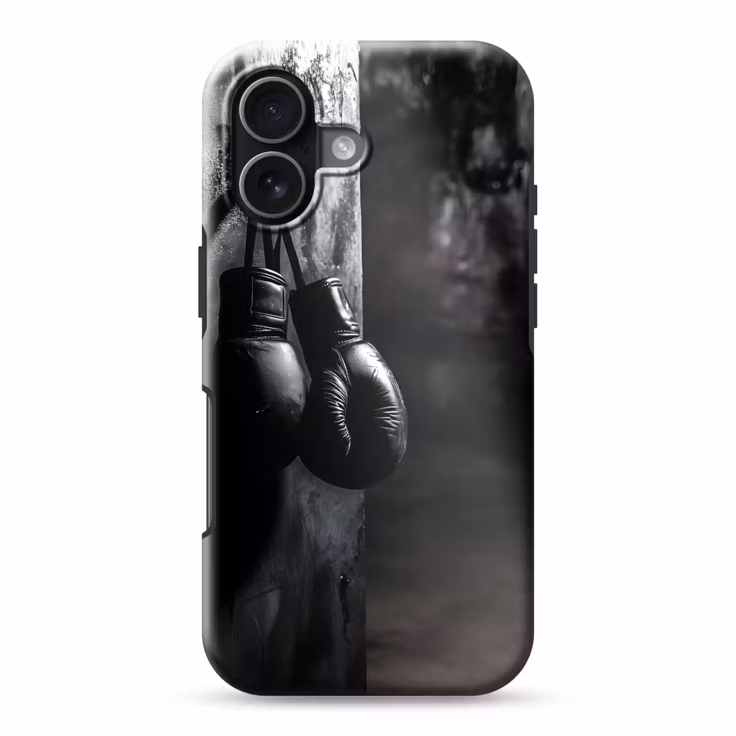Bokshandschoenen - Muur - Duister - Zwart Toughcase MagSafe Apple iPhone 17 klein -3d