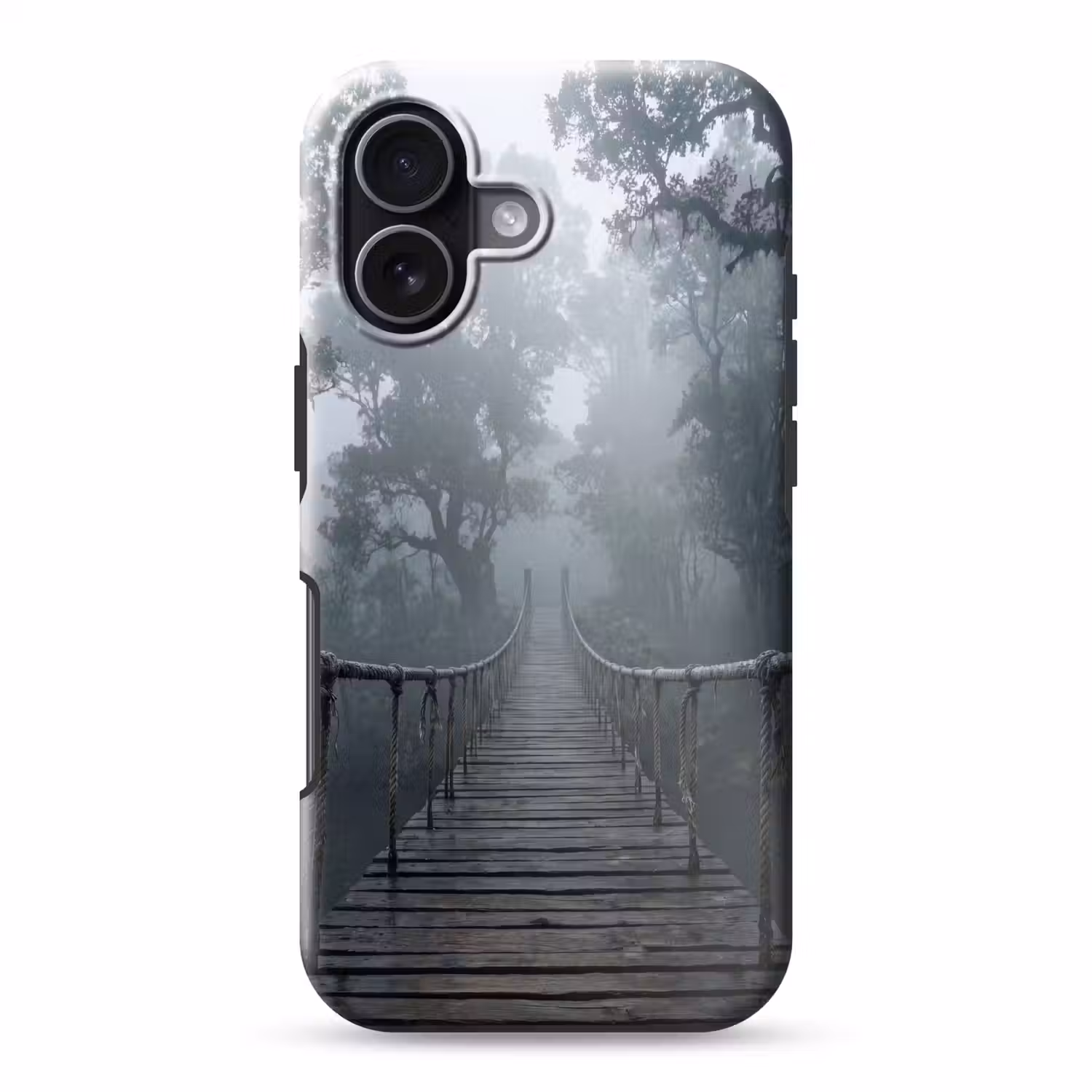 Brug - Jungle - Mist - Natuur Toughcase MagSafe Apple iPhone 17 klein -3d