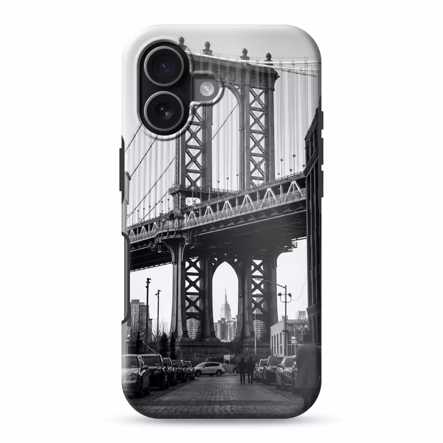 Brug - Stad - Architectuur - Modern - Zwart-wit Toughcase MagSafe Apple iPhone 17 klein -3d