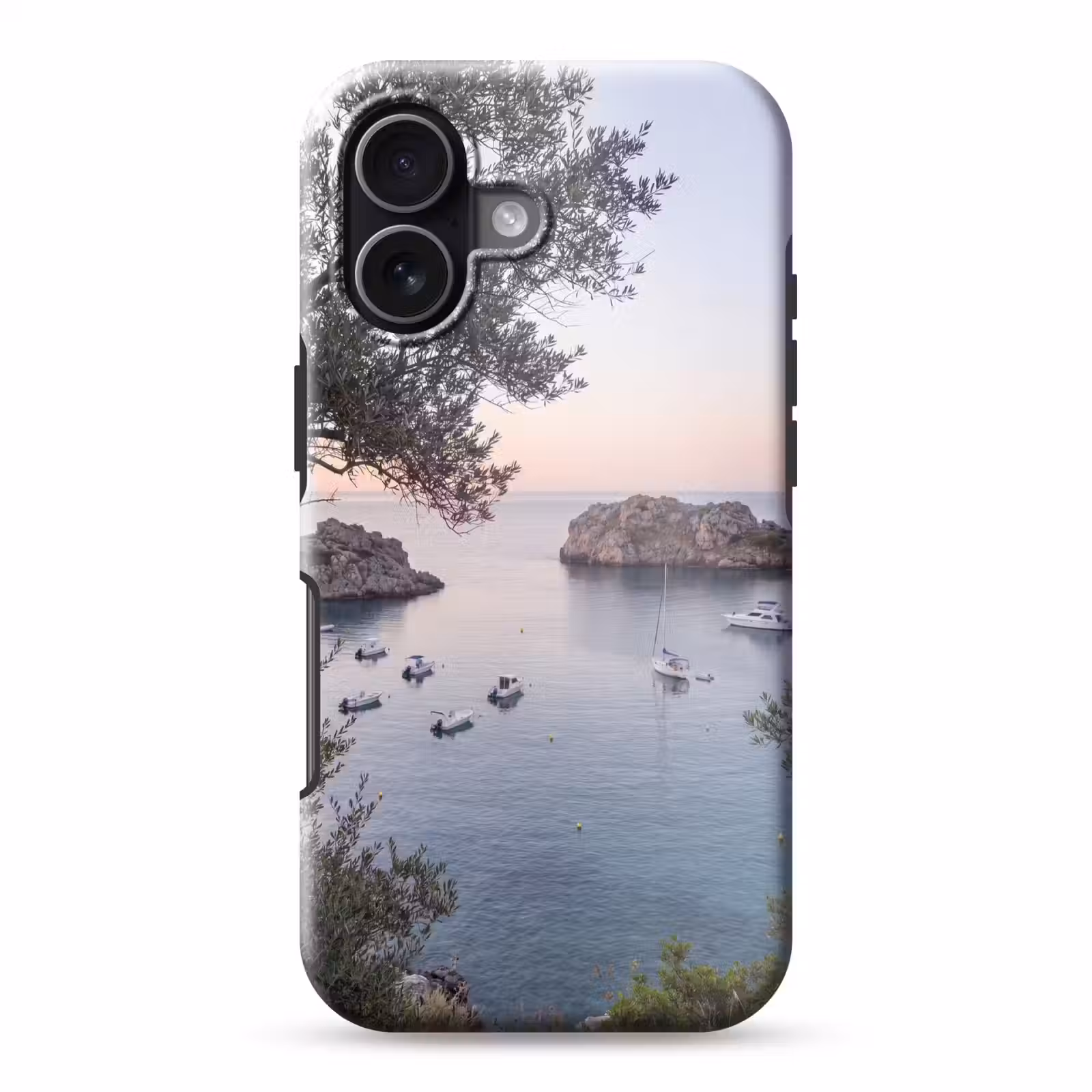 Handyhülle Toughcase - Bucht – Boote – Sonnenuntergang - Baai - boten - zonsondergang Toughcase MagSafe Apple iPhone 17 klein