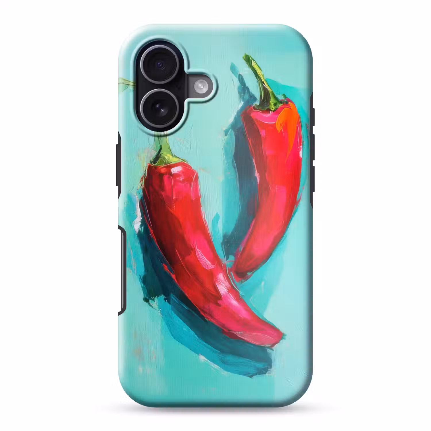 Chilipepers - Geverfd - Rood Toughcase MagSafe Apple iPhone 17 klein -3d