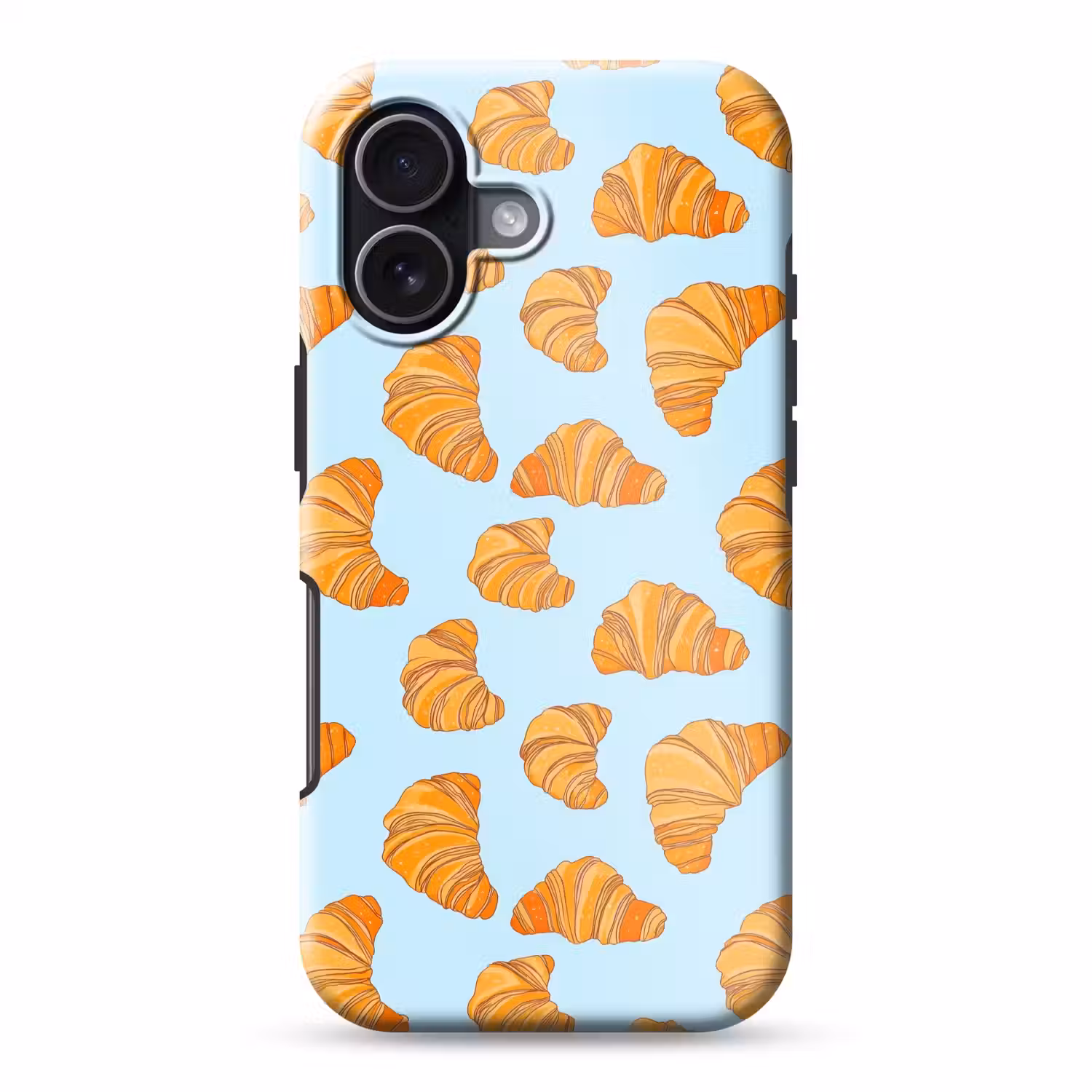 Croissant - Speels - Blauw Toughcase MagSafe Apple iPhone 17 klein 1017 -3d