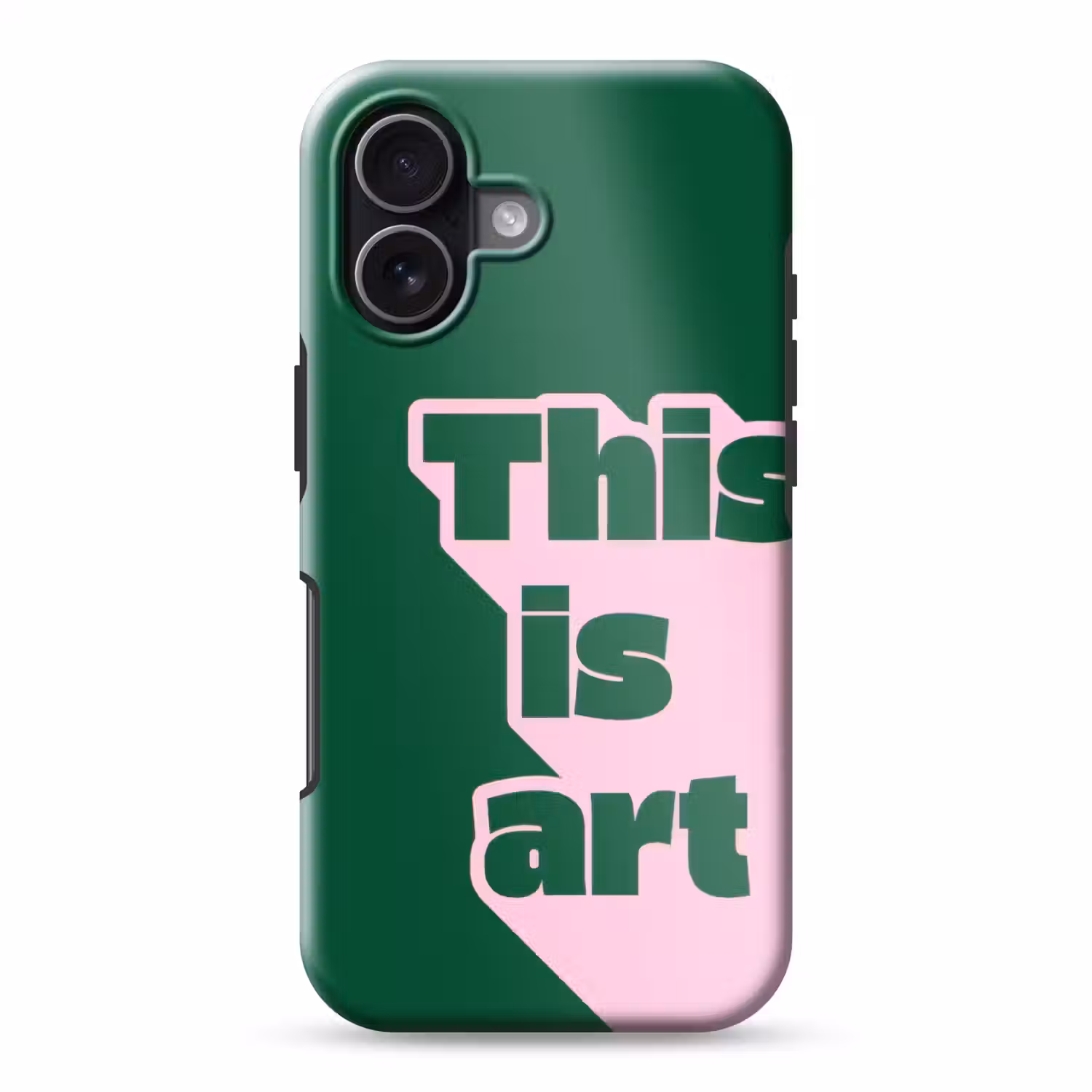 This is art - Schaduw - Roze Toughcase MagSafe Apple iPhone 17 klein -3d