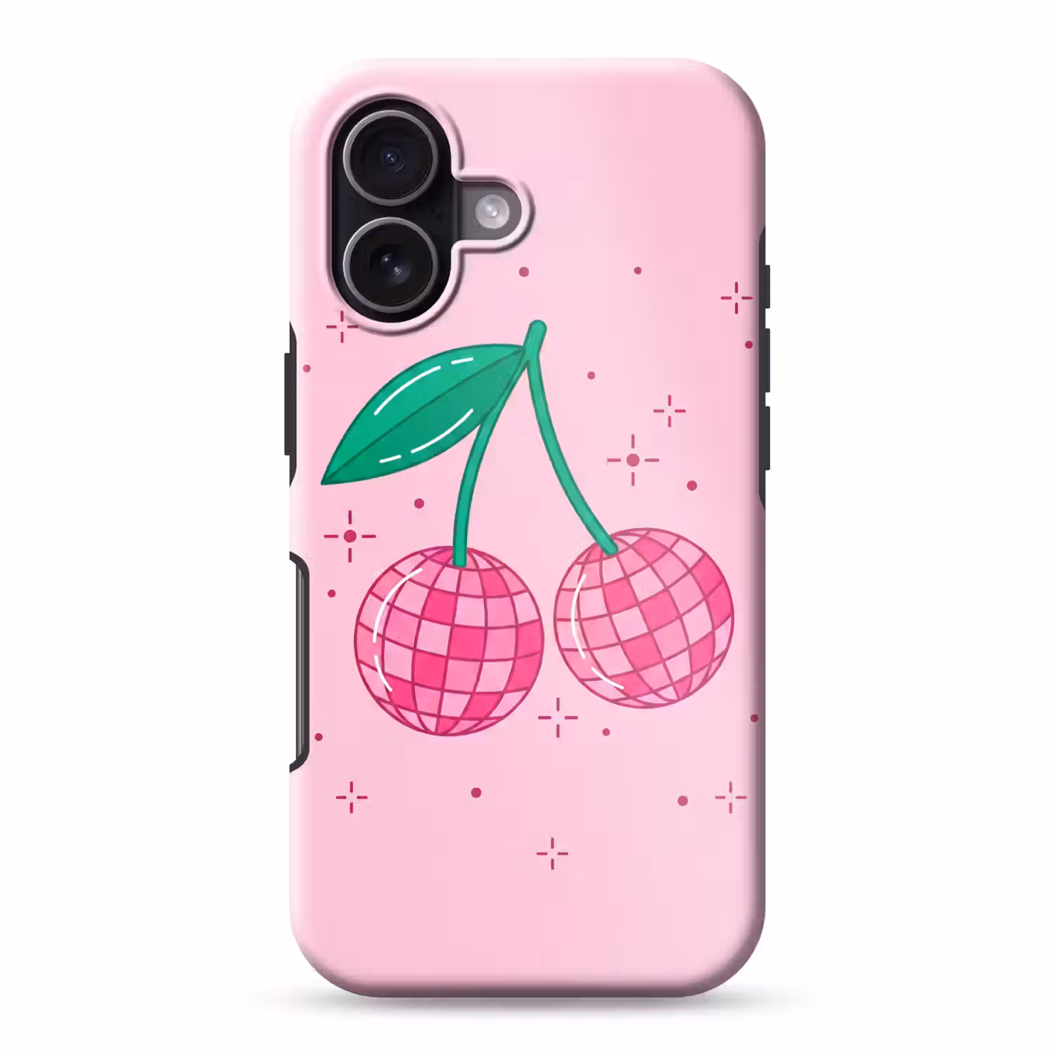Decoratie - Disco-bal - Feest - Roze Toughcase MagSafe Apple iPhone 17 klein -3d
