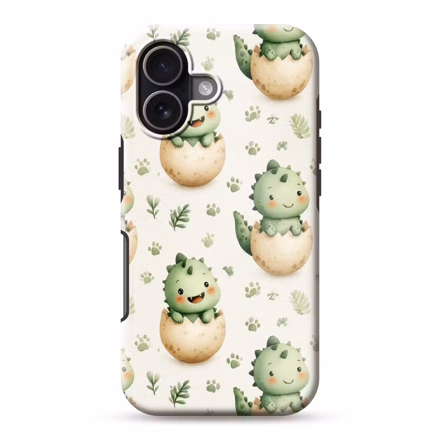 Dino - Eieren - Groen Toughcase MagSafe Apple iPhone 17 klein 1017 -3d