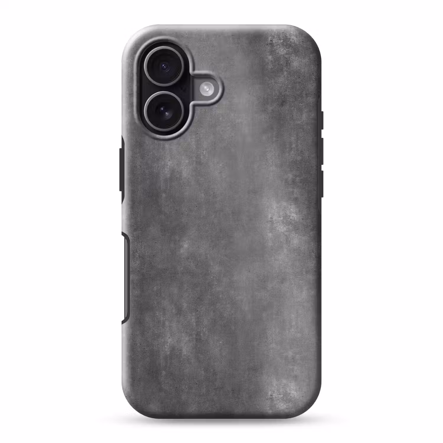 Donkergrijs - Ruw - Beton Toughcase MagSafe Apple iPhone 17 klein 1017 -3d