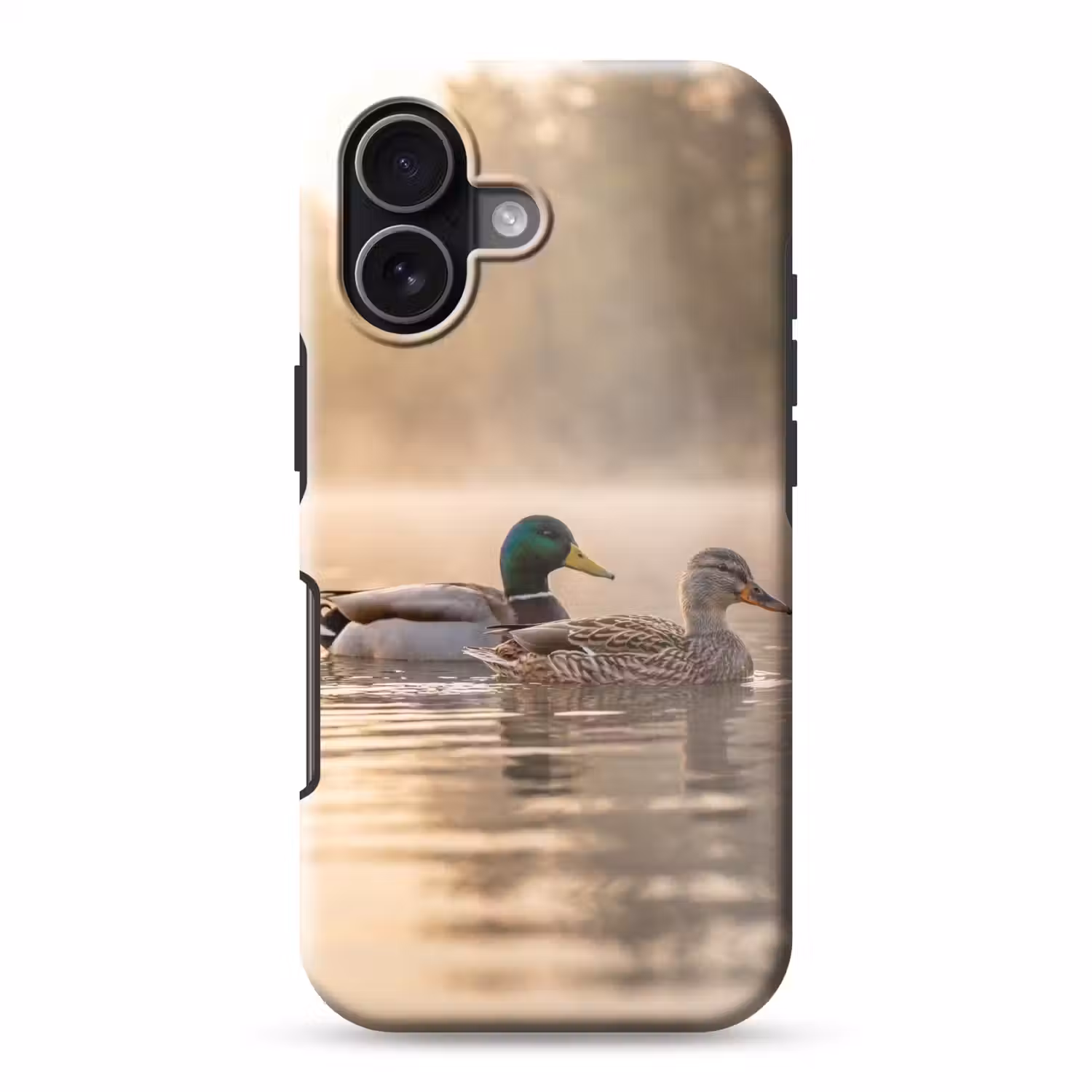 Eenden - Water - Mist - Natuur Toughcase MagSafe Apple iPhone 17 klein -3d