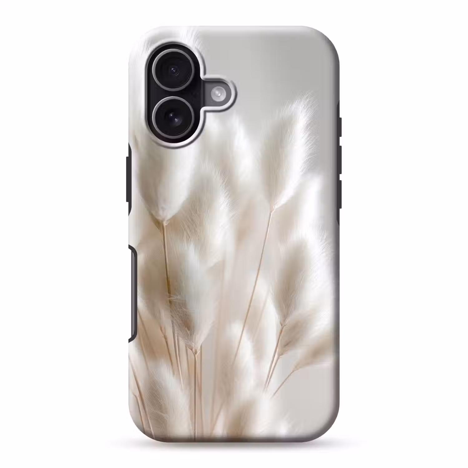 Pluimen - Beige - Minimalistisch Toughcase MagSafe Apple iPhone 17 klein -3d
