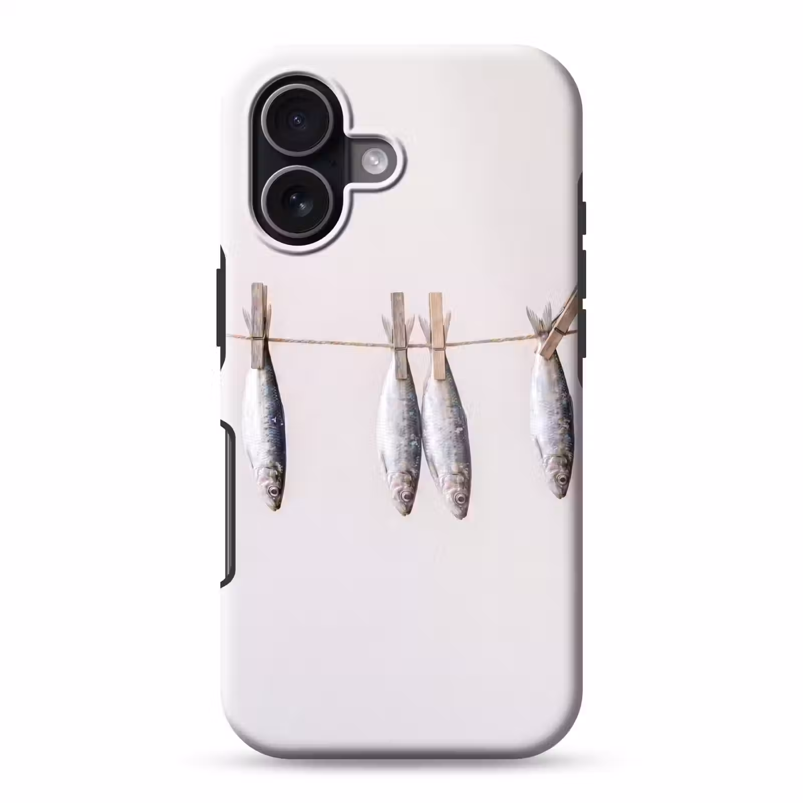 Handyhülle Toughcase - Fisch – Hängend – Essen - Vis - Hangend - Eten Toughcase MagSafe Apple iPhone 17 klein