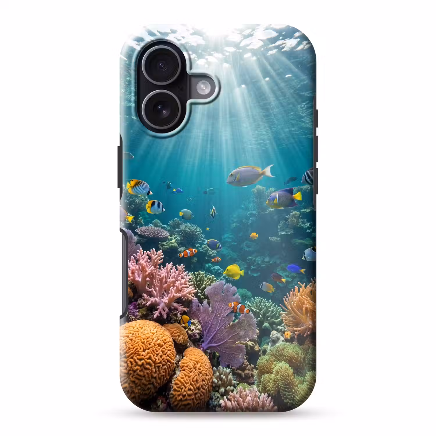 Vis - Koraal - Oceaan - Natuur - Kleurrijk Toughcase MagSafe Apple iPhone 17 klein -3d