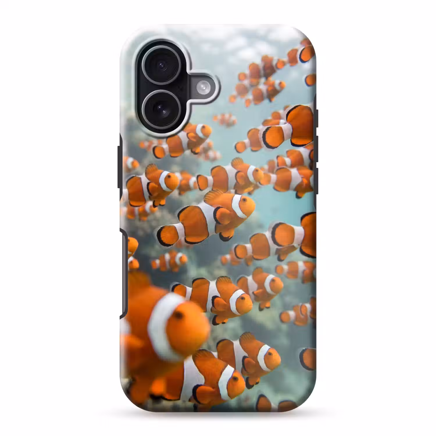 Vis - School - Onderwater - Dieren - Oranje Toughcase MagSafe Apple iPhone 17 klein -3d