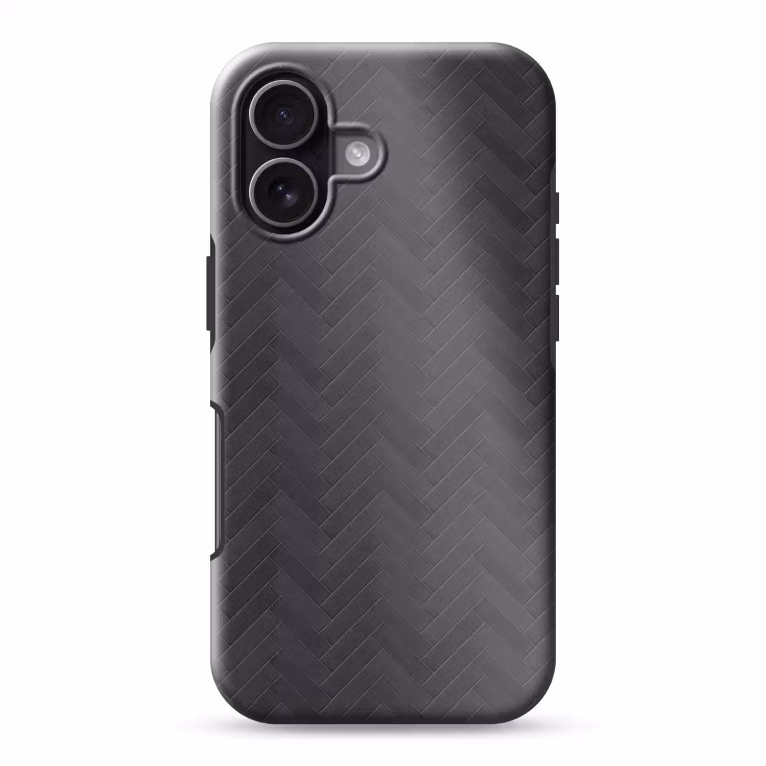 Visgraat - Wandtegel - Donkergrijs Toughcase MagSafe Apple iPhone 17 klein 1017 -3d