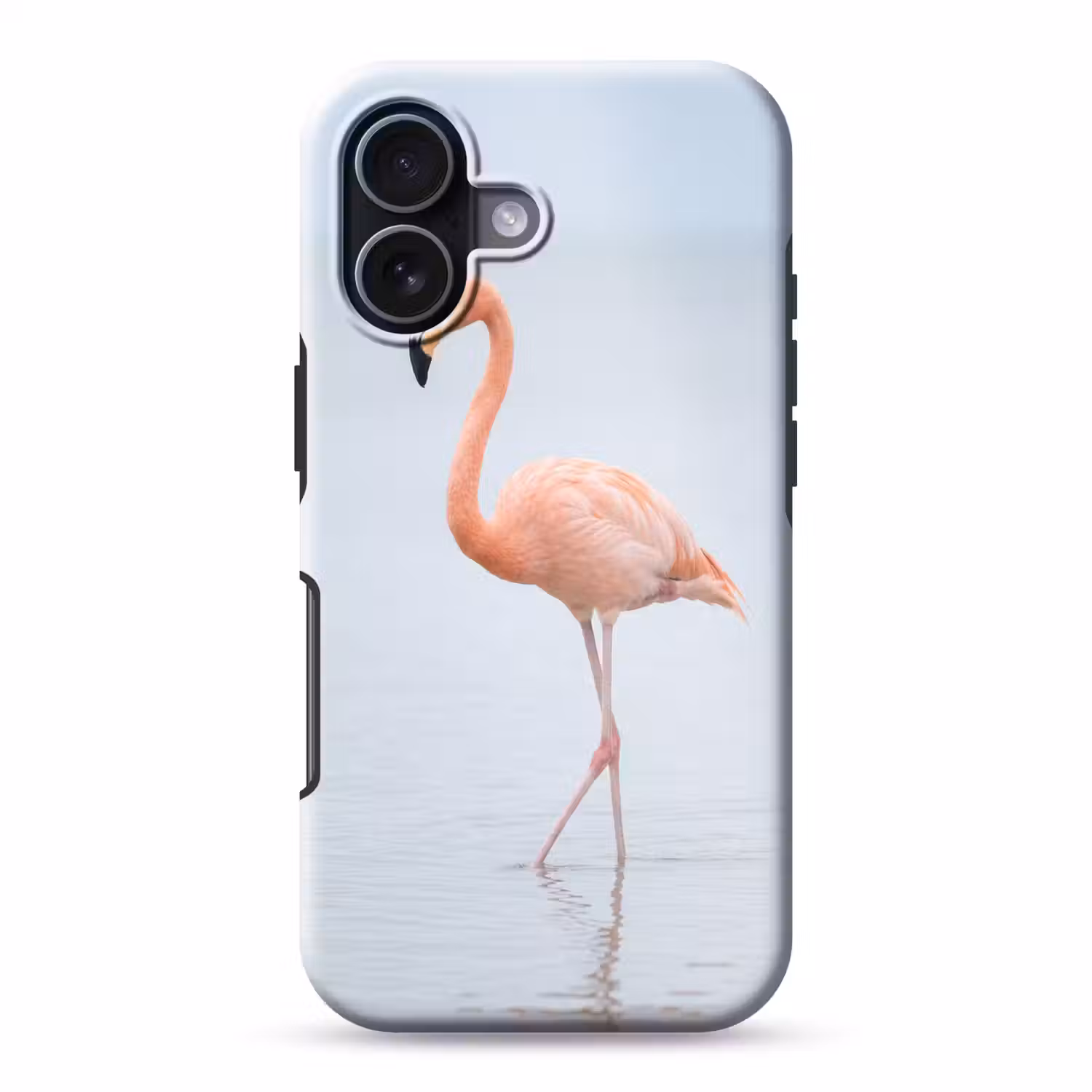 Flamingo - Zee - Roze Toughcase MagSafe Apple iPhone 17 klein -3d