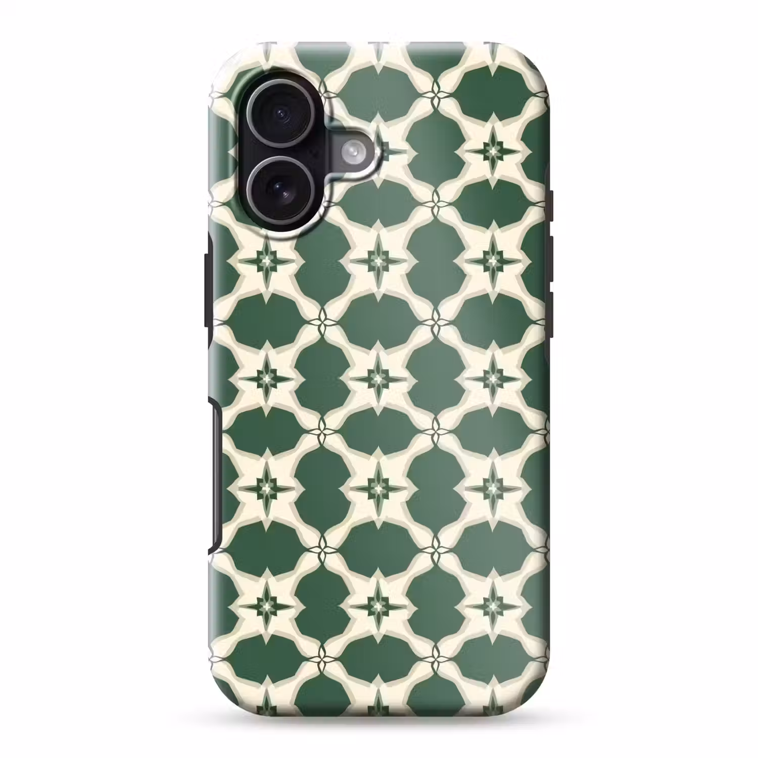 Tegel - Klassiek - Groen Toughcase MagSafe Apple iPhone 17 klein 1017 -3d