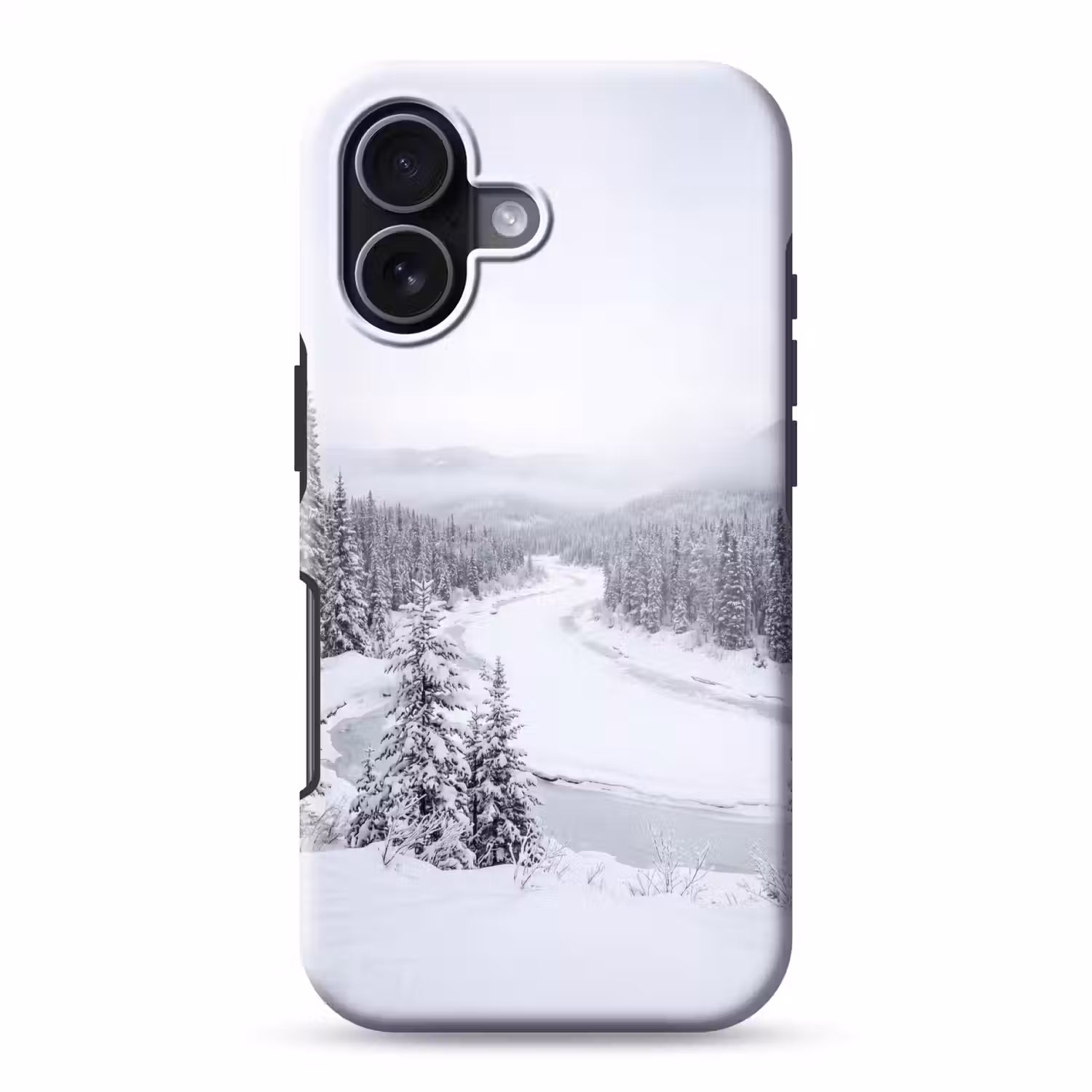 Rivier - Bevroren - Landschap - Winter Toughcase MagSafe Apple iPhone 17 klein -3d