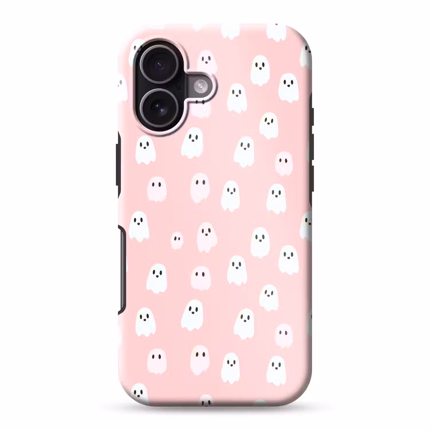 Spookjes - Patroon - Roze Toughcase MagSafe Apple iPhone 17 klein 1017 -3d