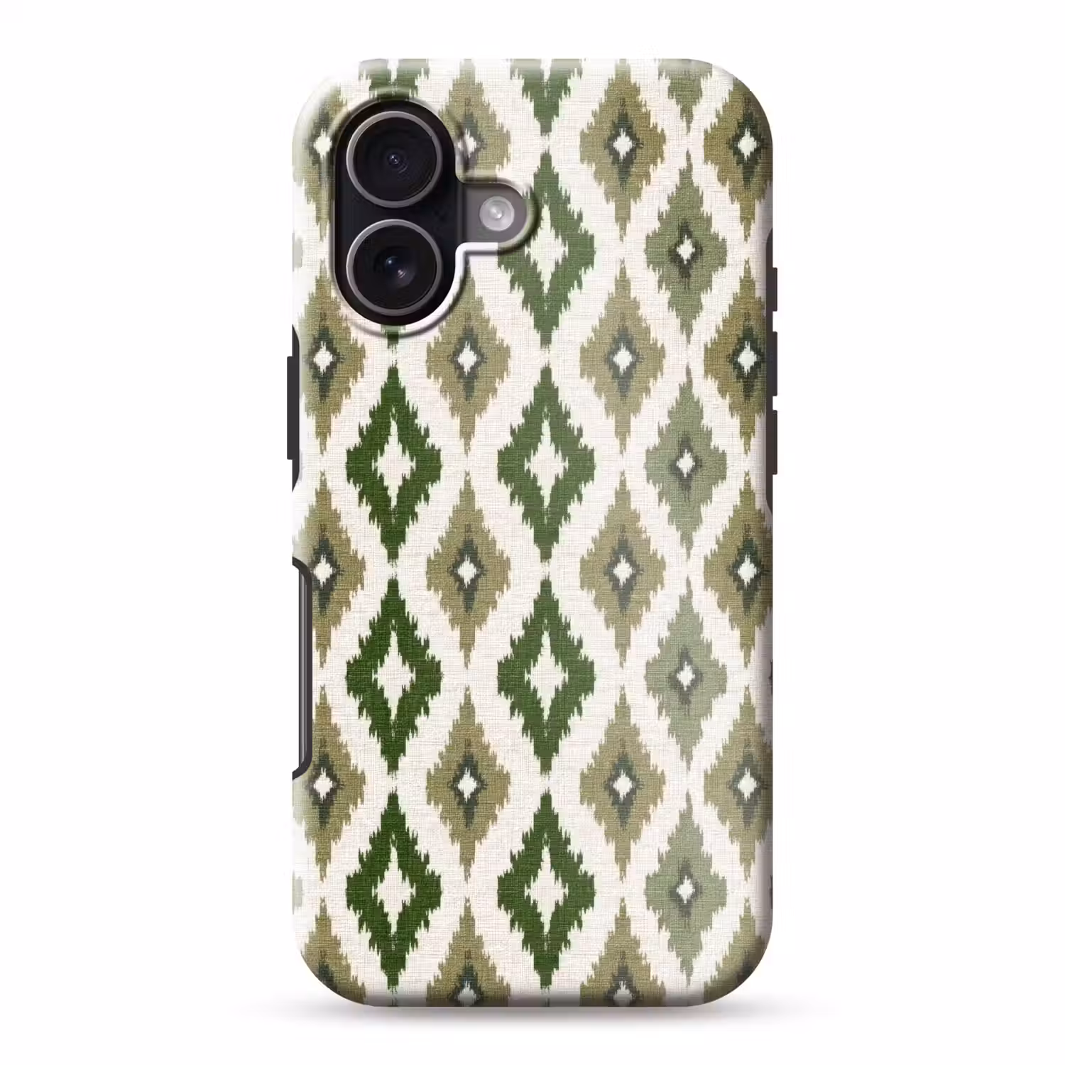 Geografisch - Ruitmotief - Groen Toughcase MagSafe Apple iPhone 17 klein 1017 -3d