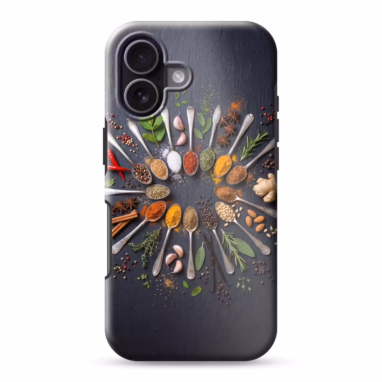 Kruiden - Lepels - Culinair - Kleurrijk - Sfeervol Toughcase MagSafe Apple iPhone 17 klein -3d