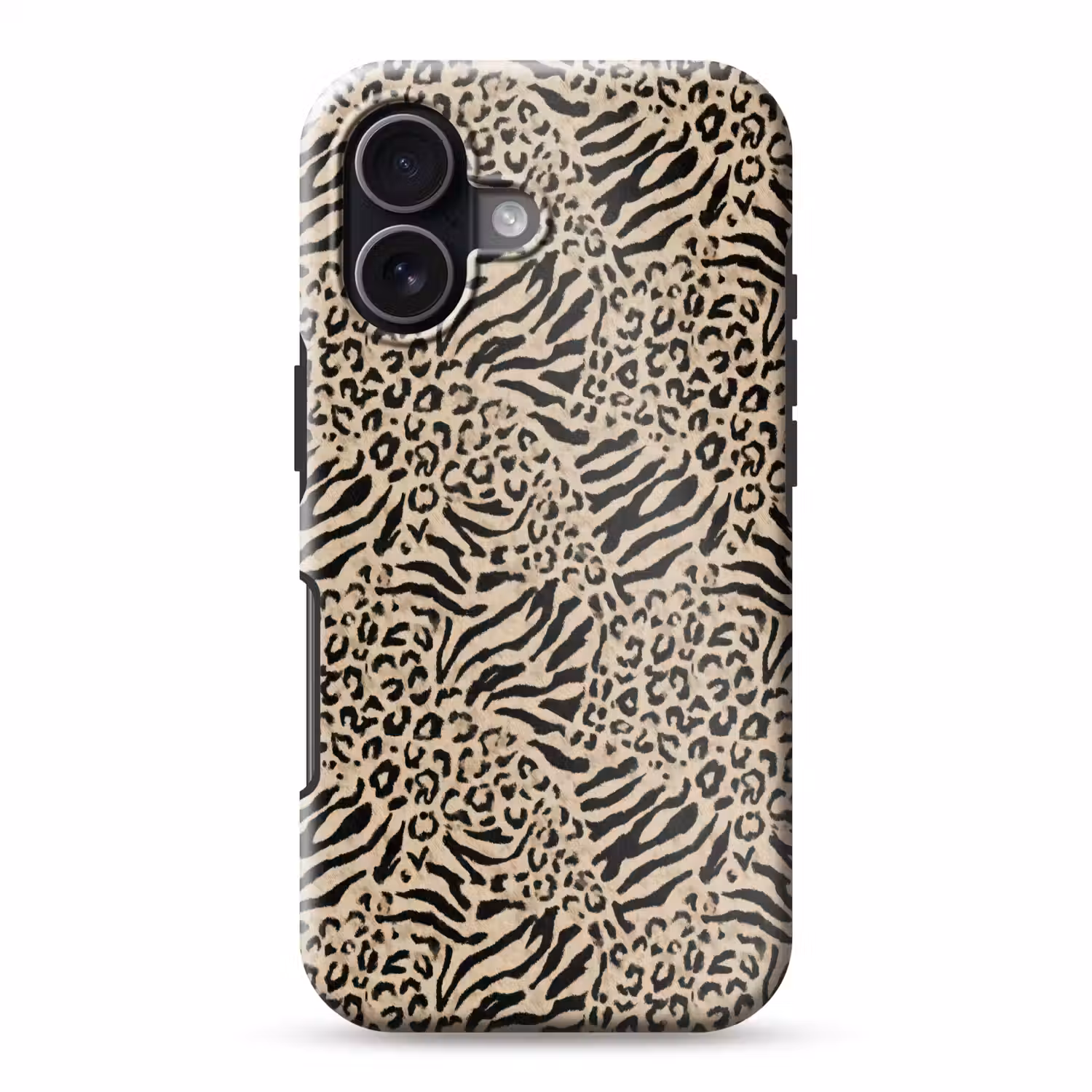 Giraf - Zebra - Motief - Bruin Toughcase MagSafe Apple iPhone 17 klein 1017 -3d
