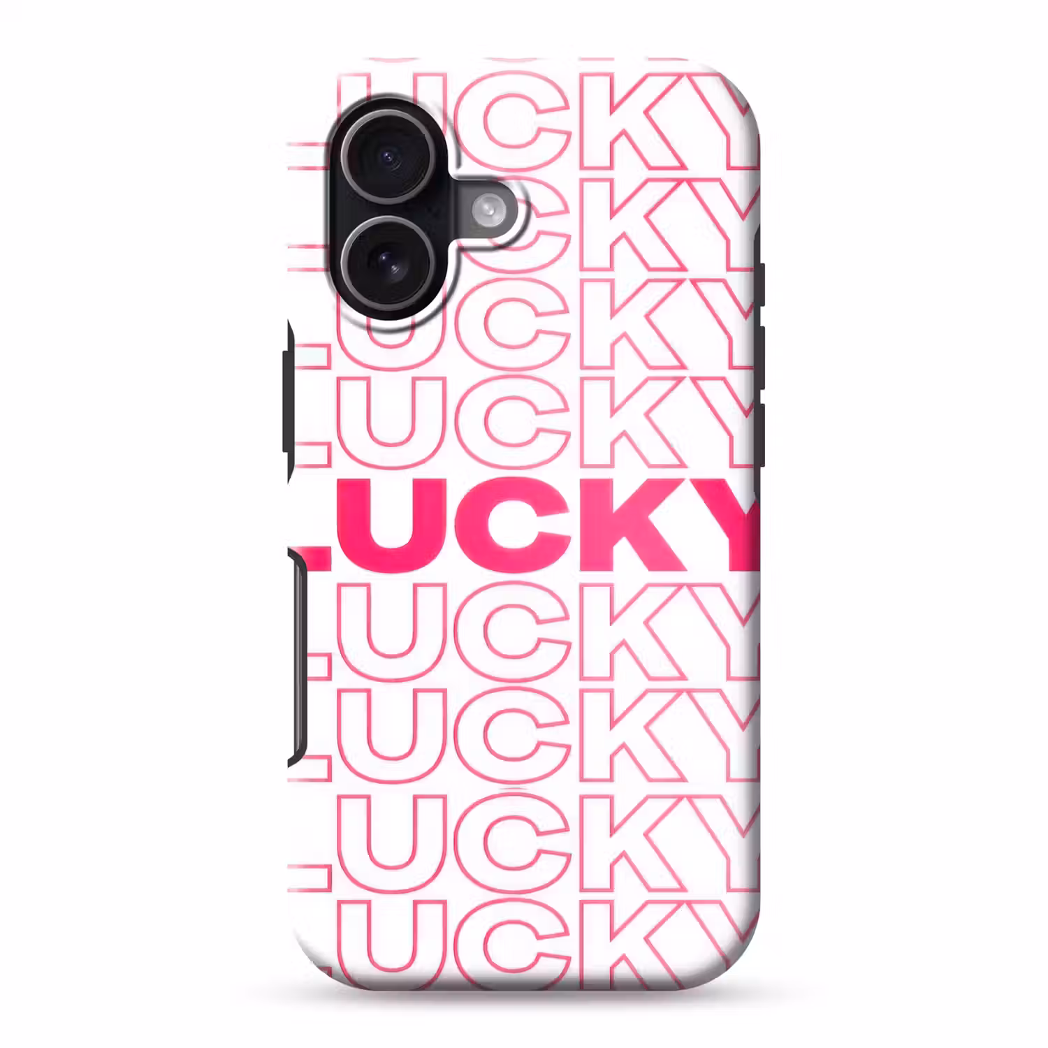 Lucky - Roze - Patroon Toughcase MagSafe Apple iPhone 17 klein -3d
