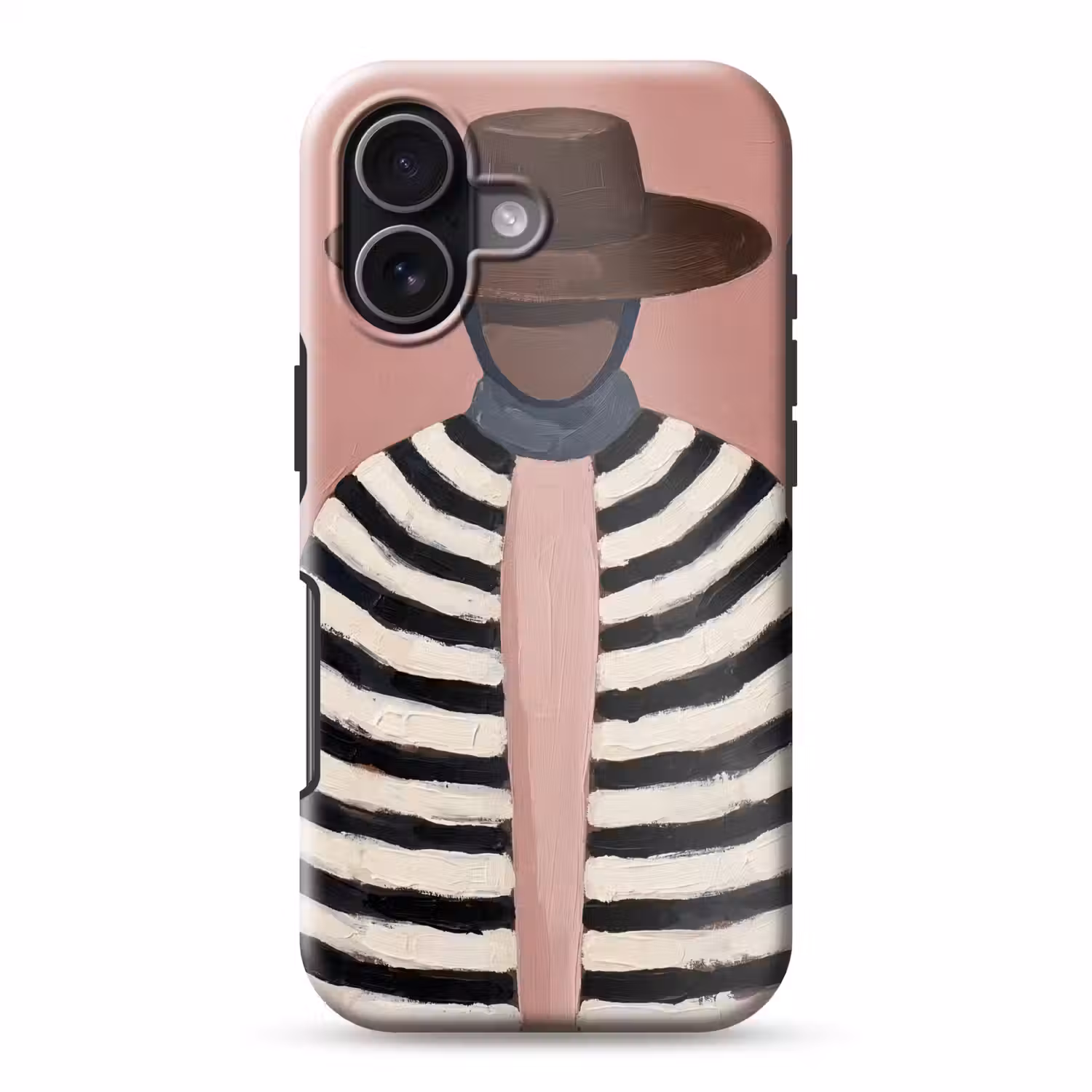 Grafisch - Vrouw - Roze Toughcase MagSafe Apple iPhone 17 klein -3d