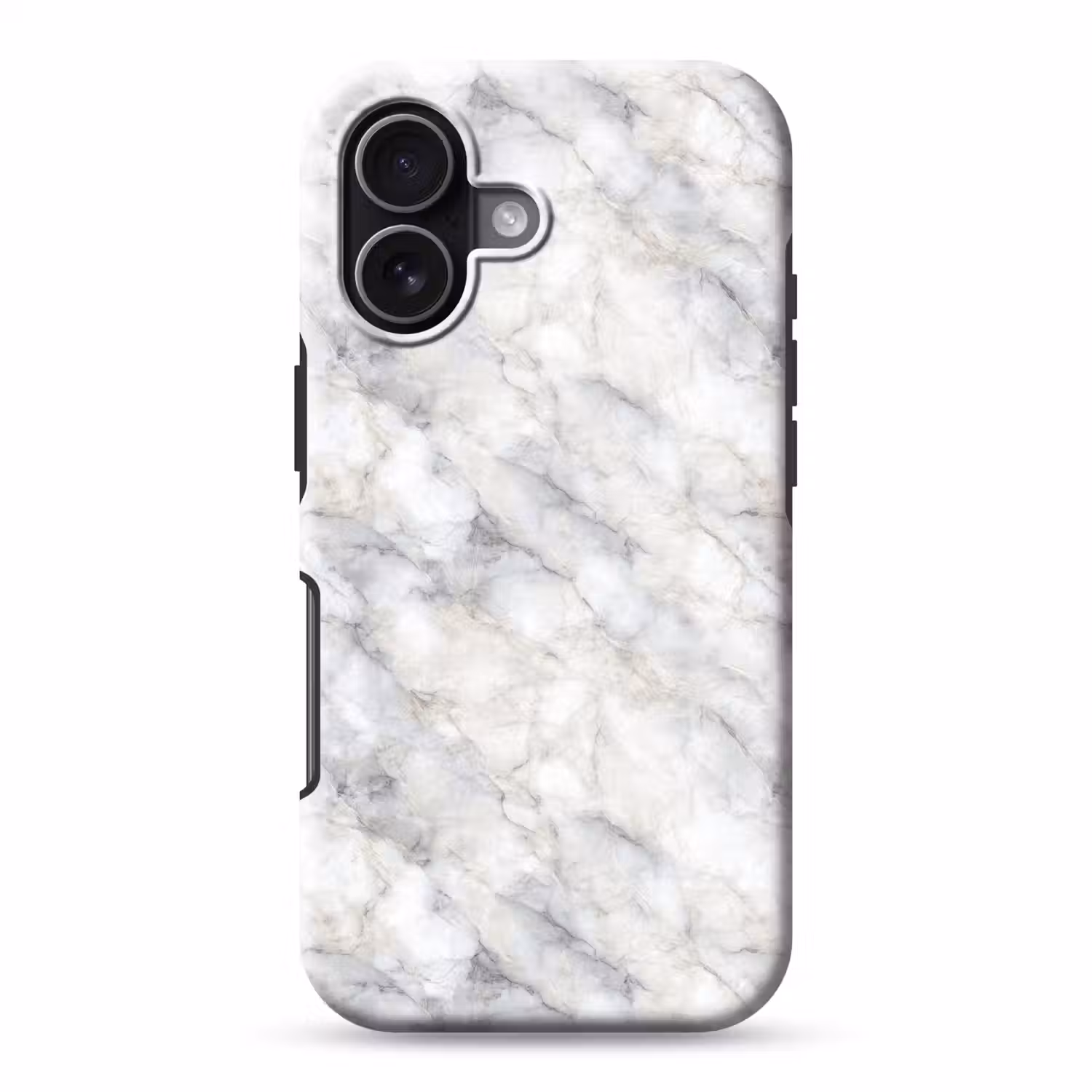 Grijs - Marmer - Gedetailleerd Toughcase MagSafe Apple iPhone 17 klein 1017 -3d