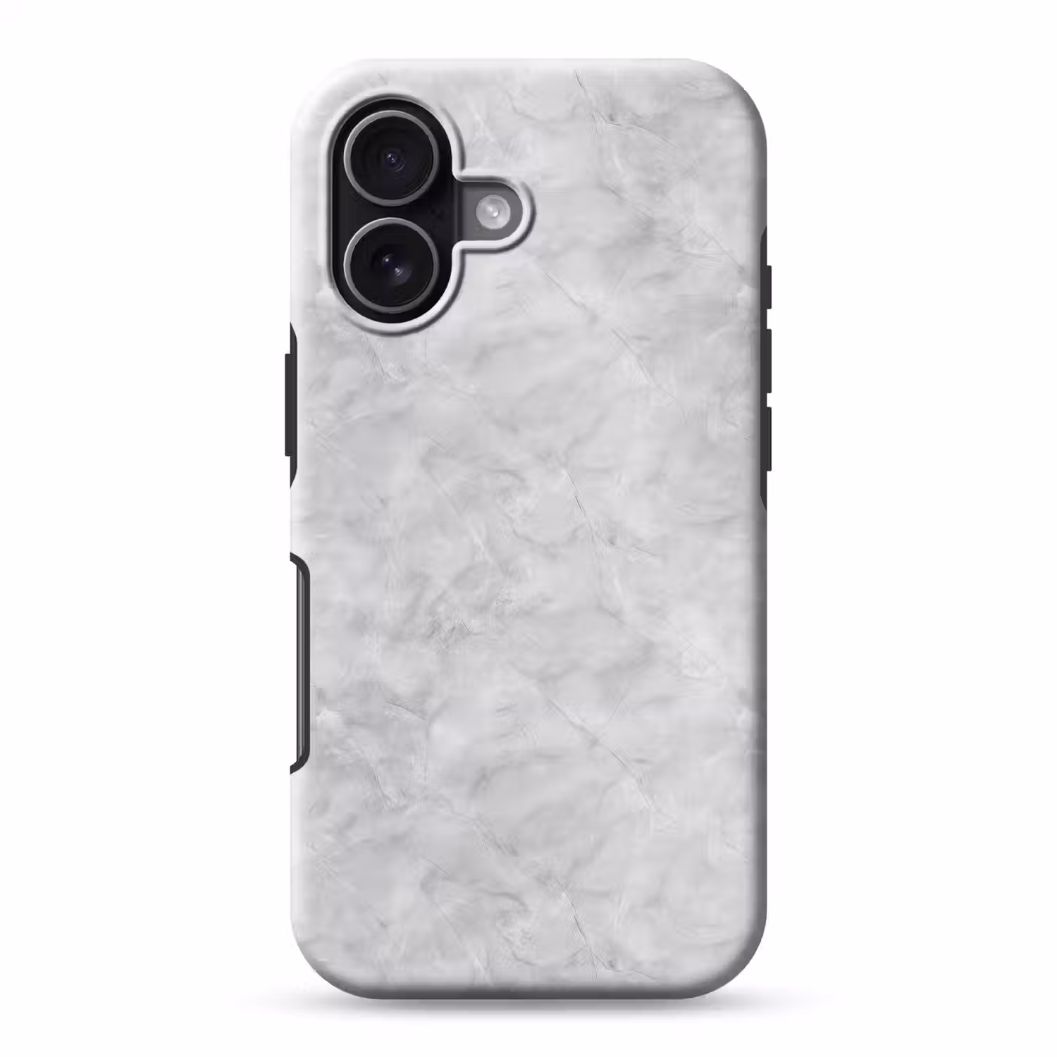 Grijs - Marmer - Mat Toughcase MagSafe Apple iPhone 17 klein 1017 -3d