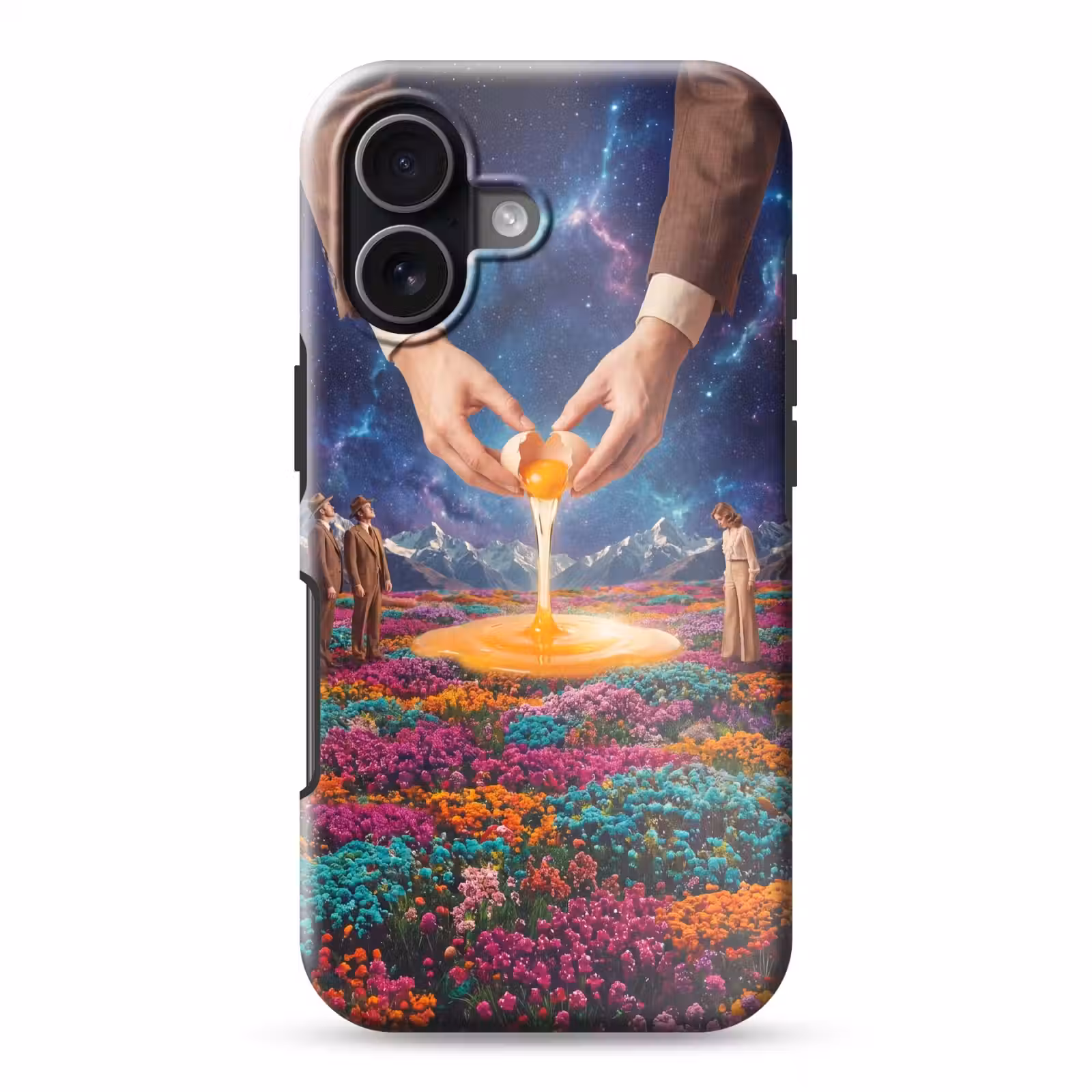Handyhülle Toughcase - Hände – Ei – Surrealismus - Handen - Ei - Surrealisme Toughcase MagSafe Apple iPhone 17 klein