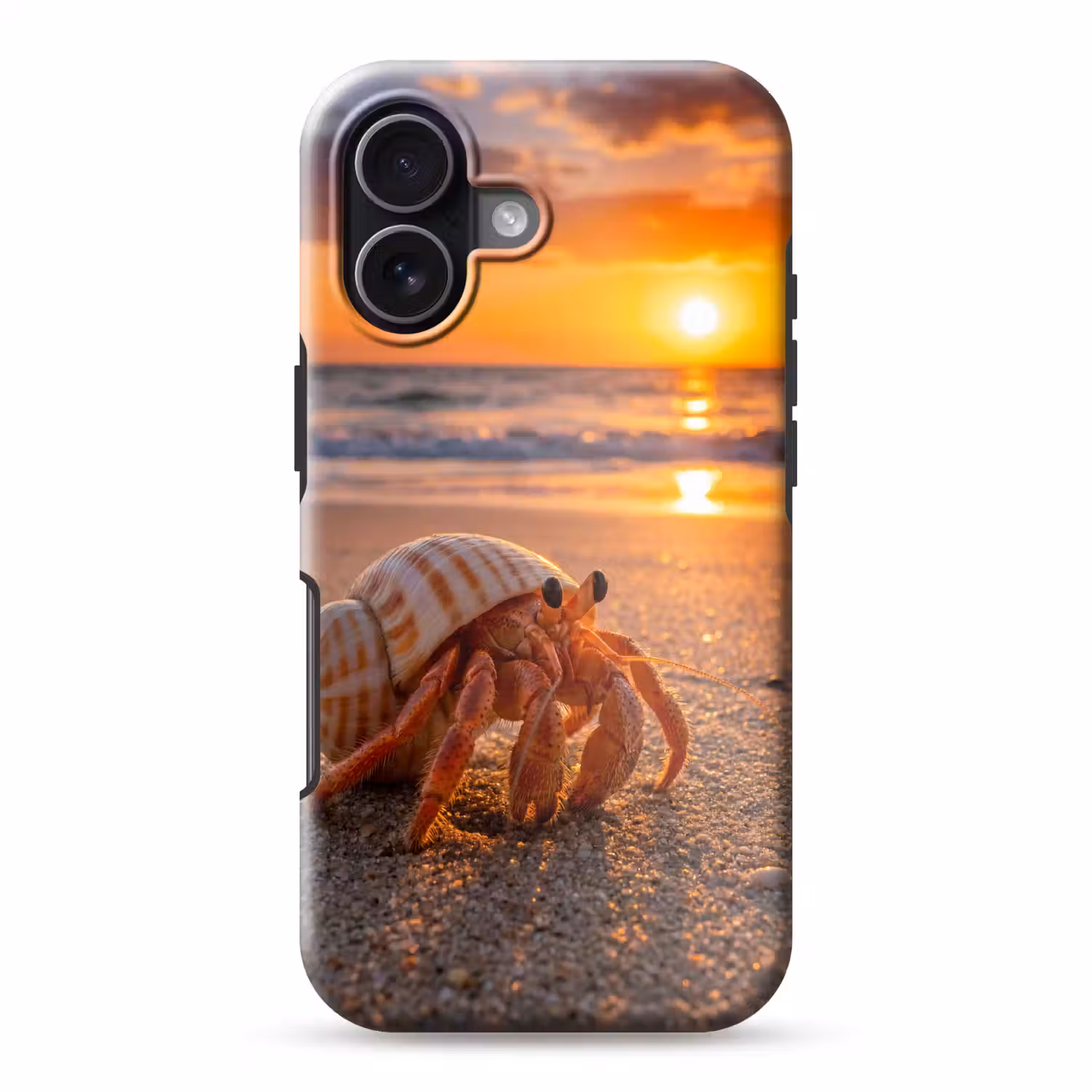 Kreeft - Strand - Natuur - Zonsondergang - Oranje Toughcase MagSafe Apple iPhone 17 klein -3d