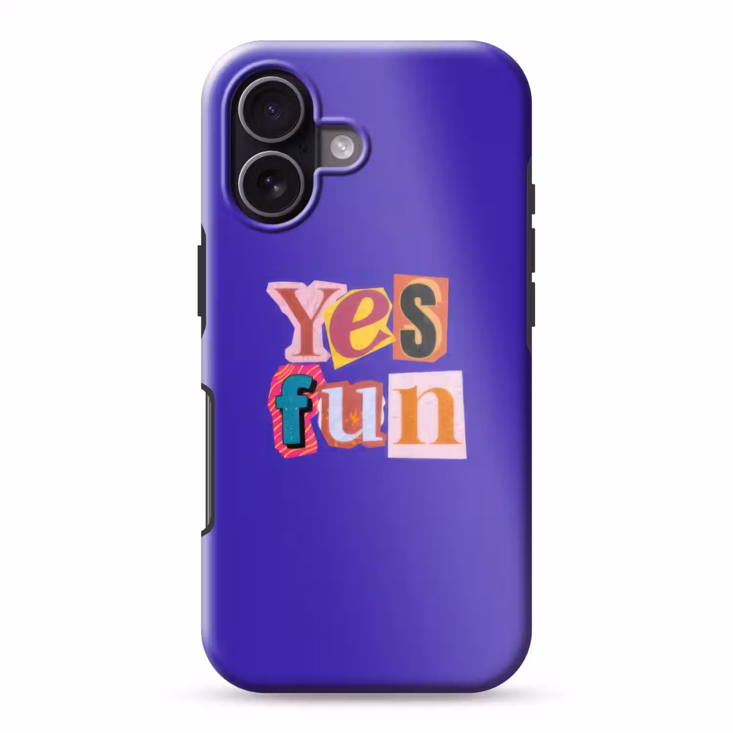 Yes fun - Kleurrijk - Collage-stijl Toughcase MagSafe Apple iPhone 17 klein -3d